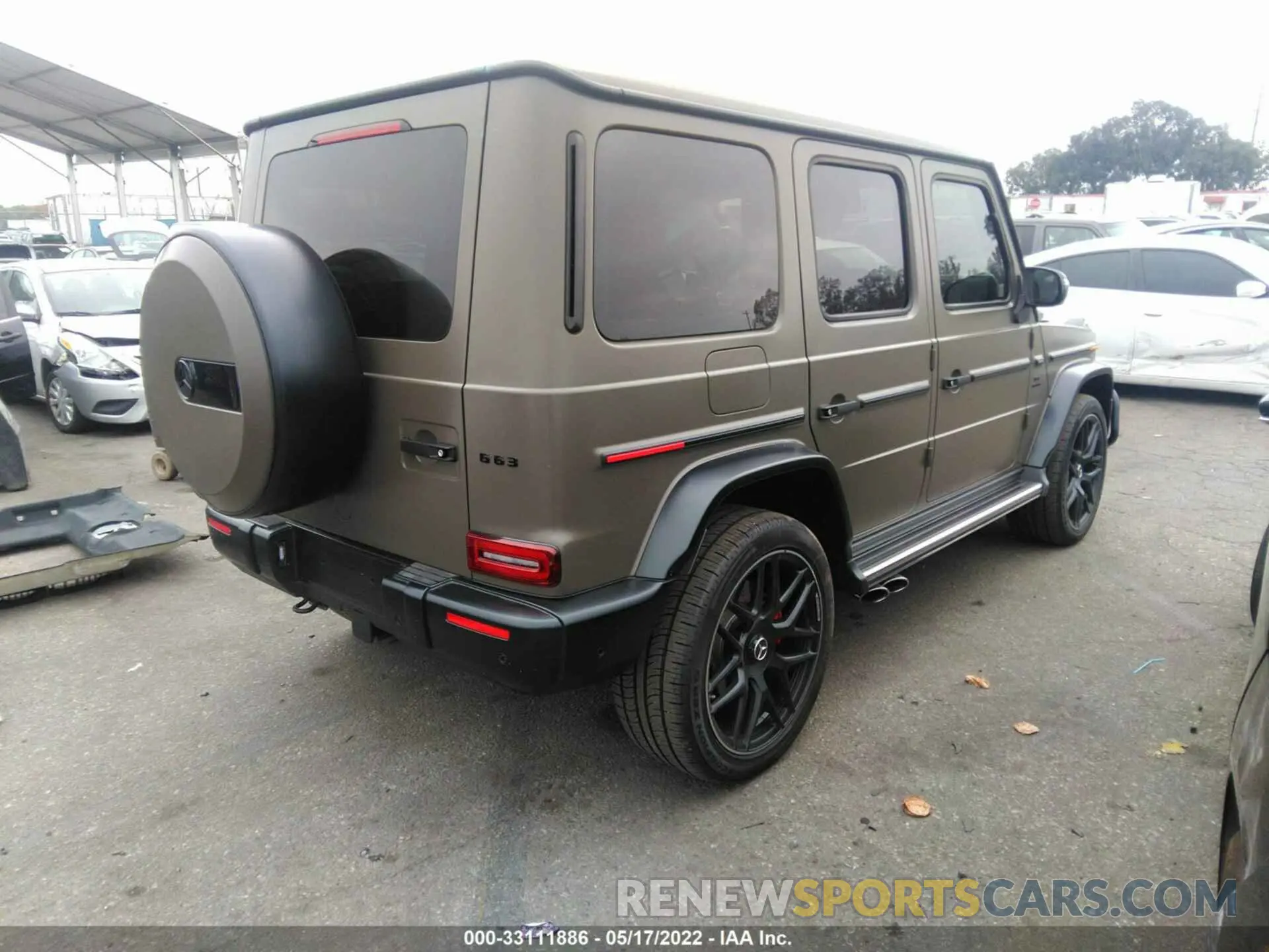4 fotografías del automóvil dañado W1NYC7HJ3MX411544 MERCEDES-BENZ G-CLASS 2021