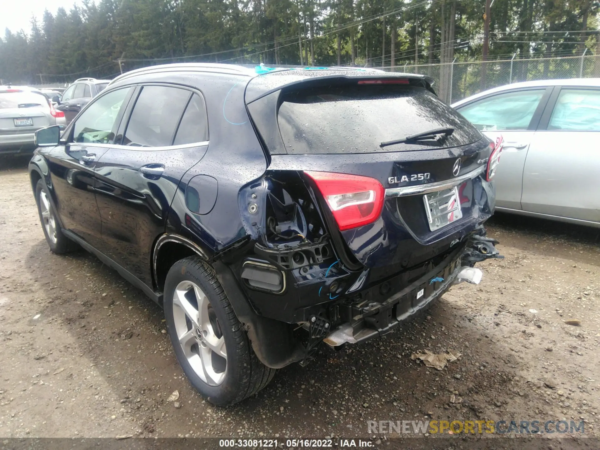 3 fotografías del automóvil dañado WDCTG4GB0KU002893 MERCEDES-BENZ GLA 2019