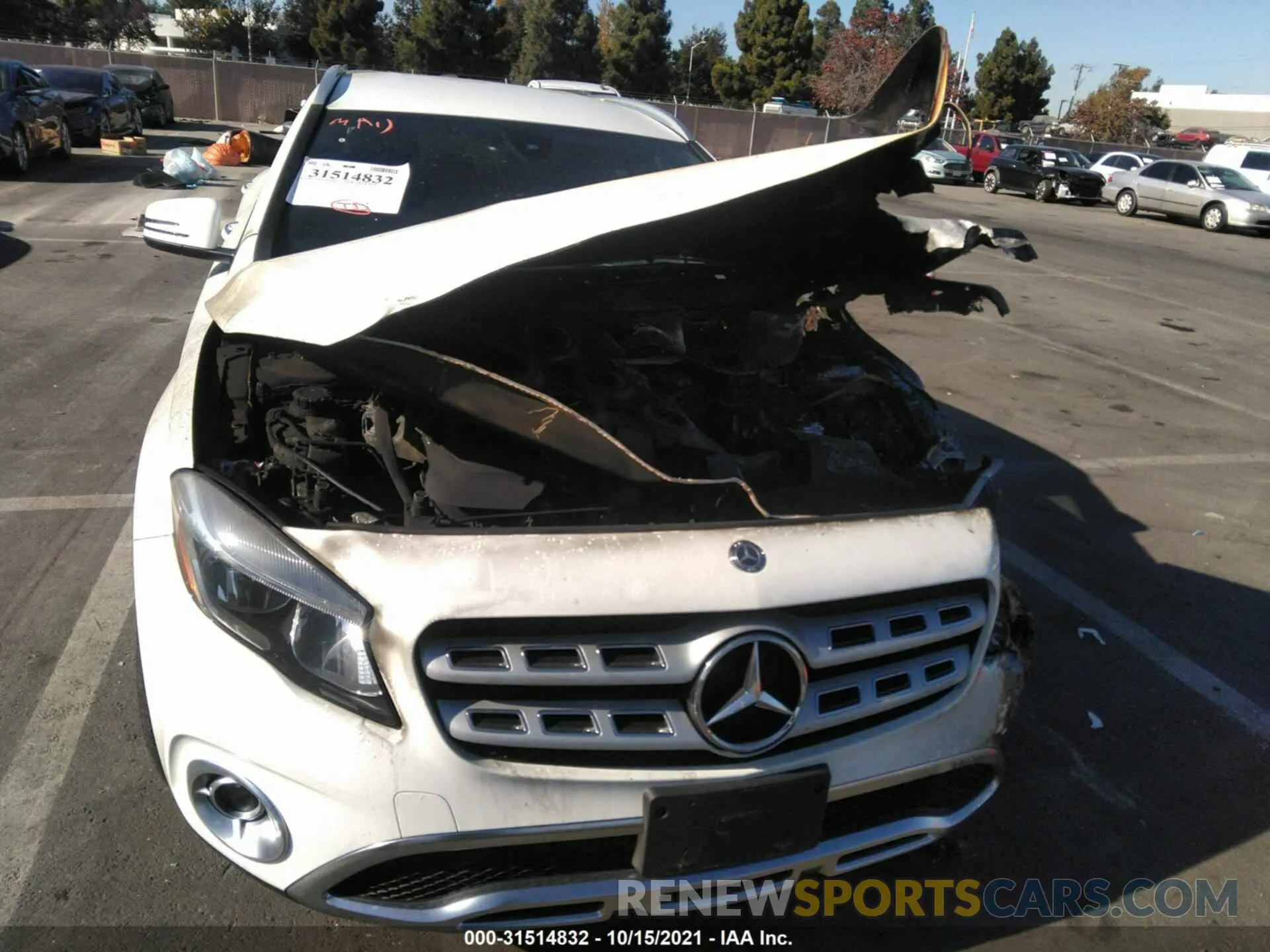 6 fotografías del automóvil dañado WDCTG4GB7LU022348 MERCEDES-BENZ GLA 2020