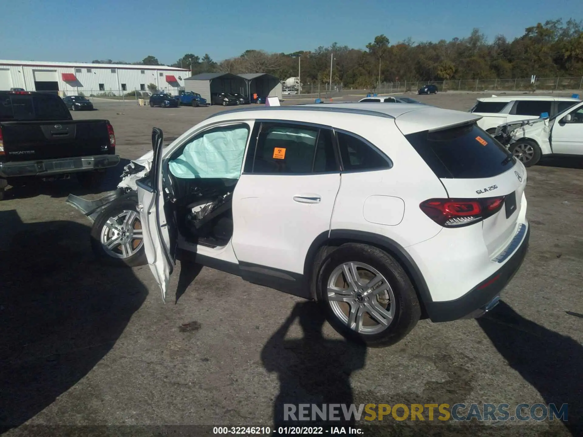 3 fotografías del automóvil dañado W1N4N4GB5MJ118068 MERCEDES-BENZ GLA 2021