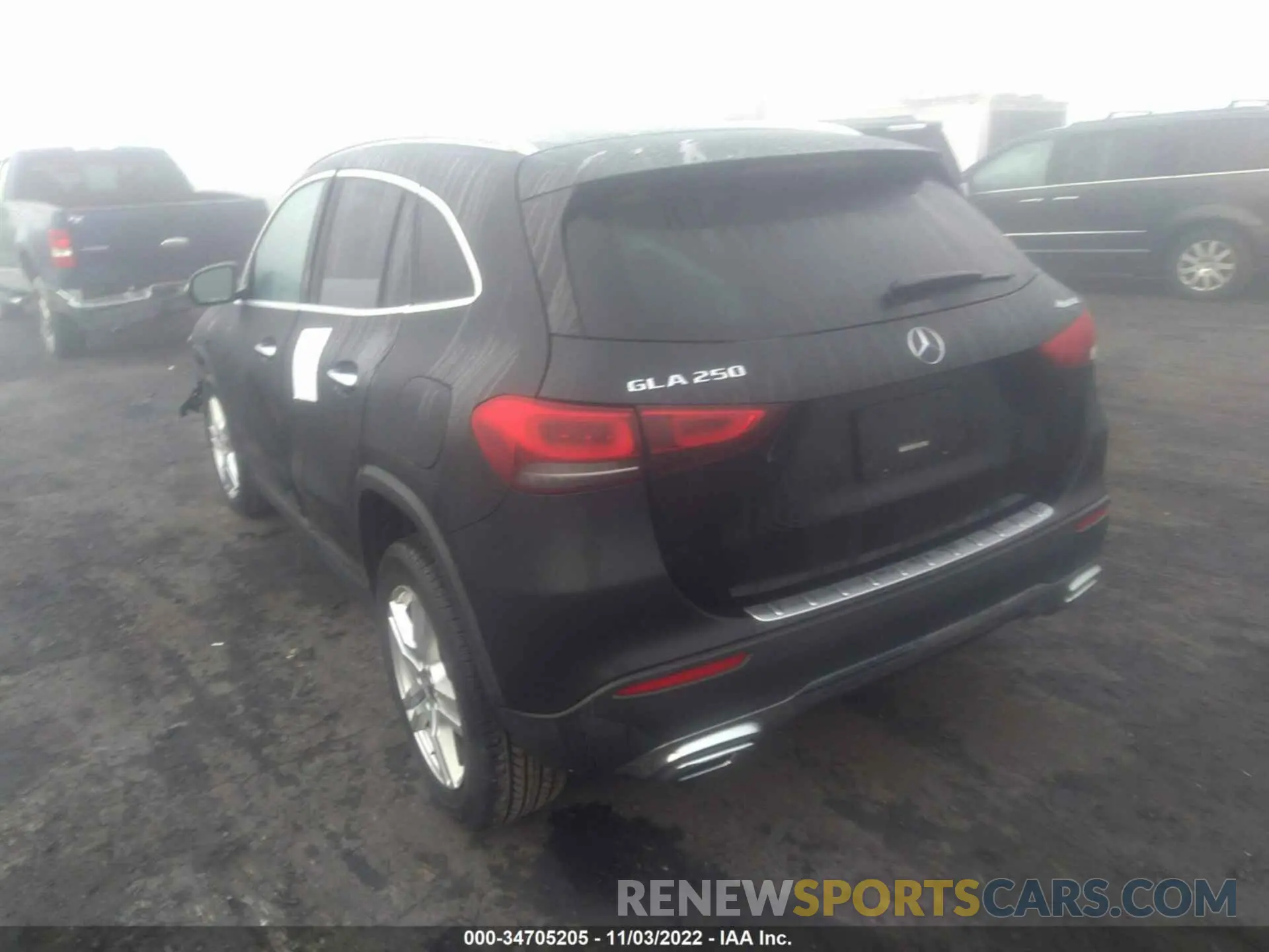 3 fotografías del automóvil dañado W1N4N4HB4MJ134969 MERCEDES-BENZ GLA 2021