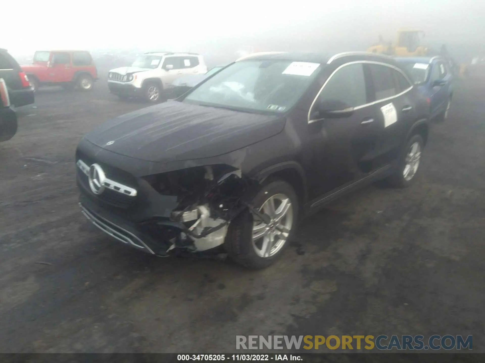 6 fotografías del automóvil dañado W1N4N4HB4MJ134969 MERCEDES-BENZ GLA 2021