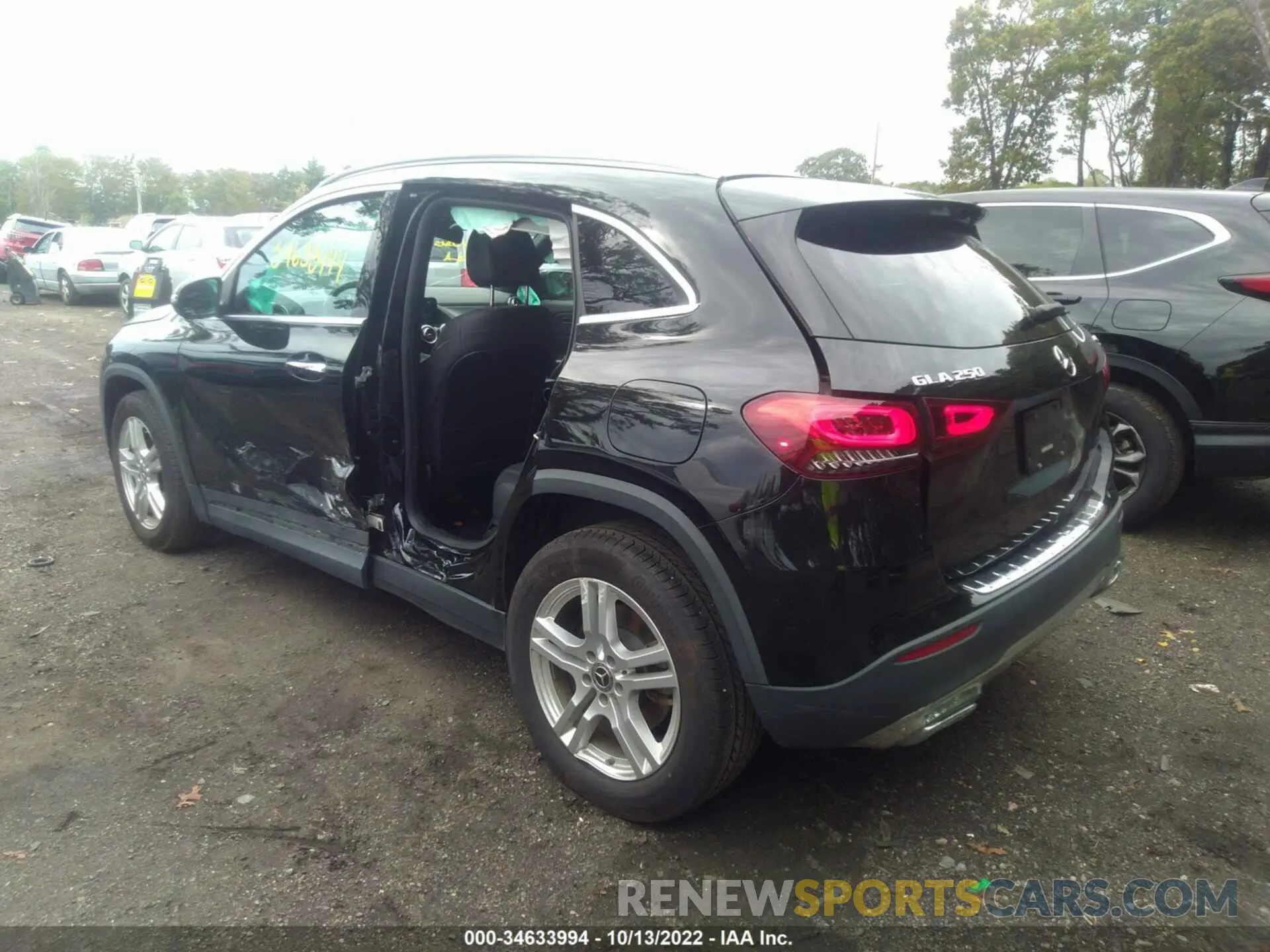3 fotografías del automóvil dañado W1N4N4HB5MJ140523 MERCEDES-BENZ GLA 2021
