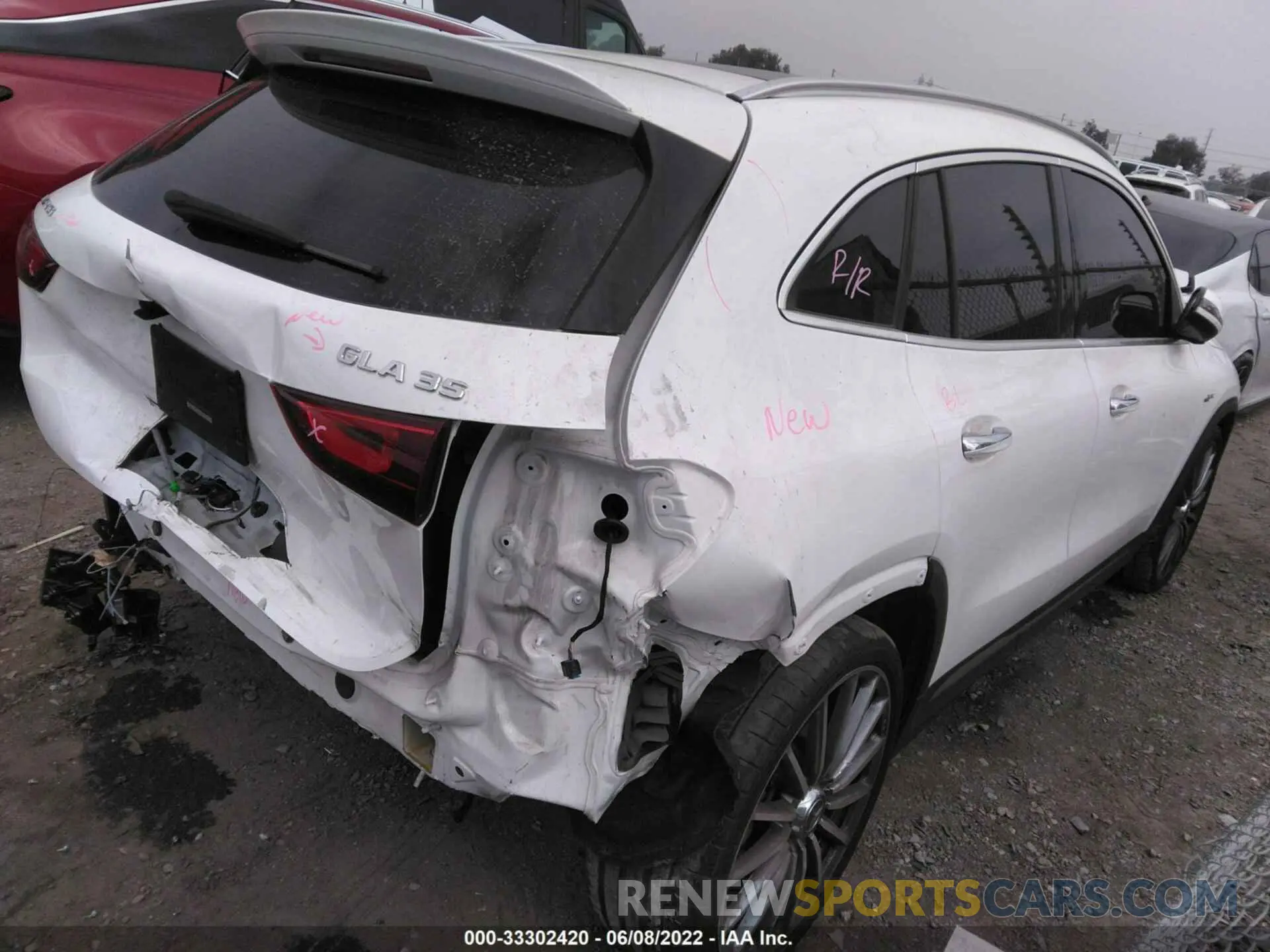 4 fotografías del automóvil dañado W1N4N5BB3MJ316323 MERCEDES-BENZ GLA 2021