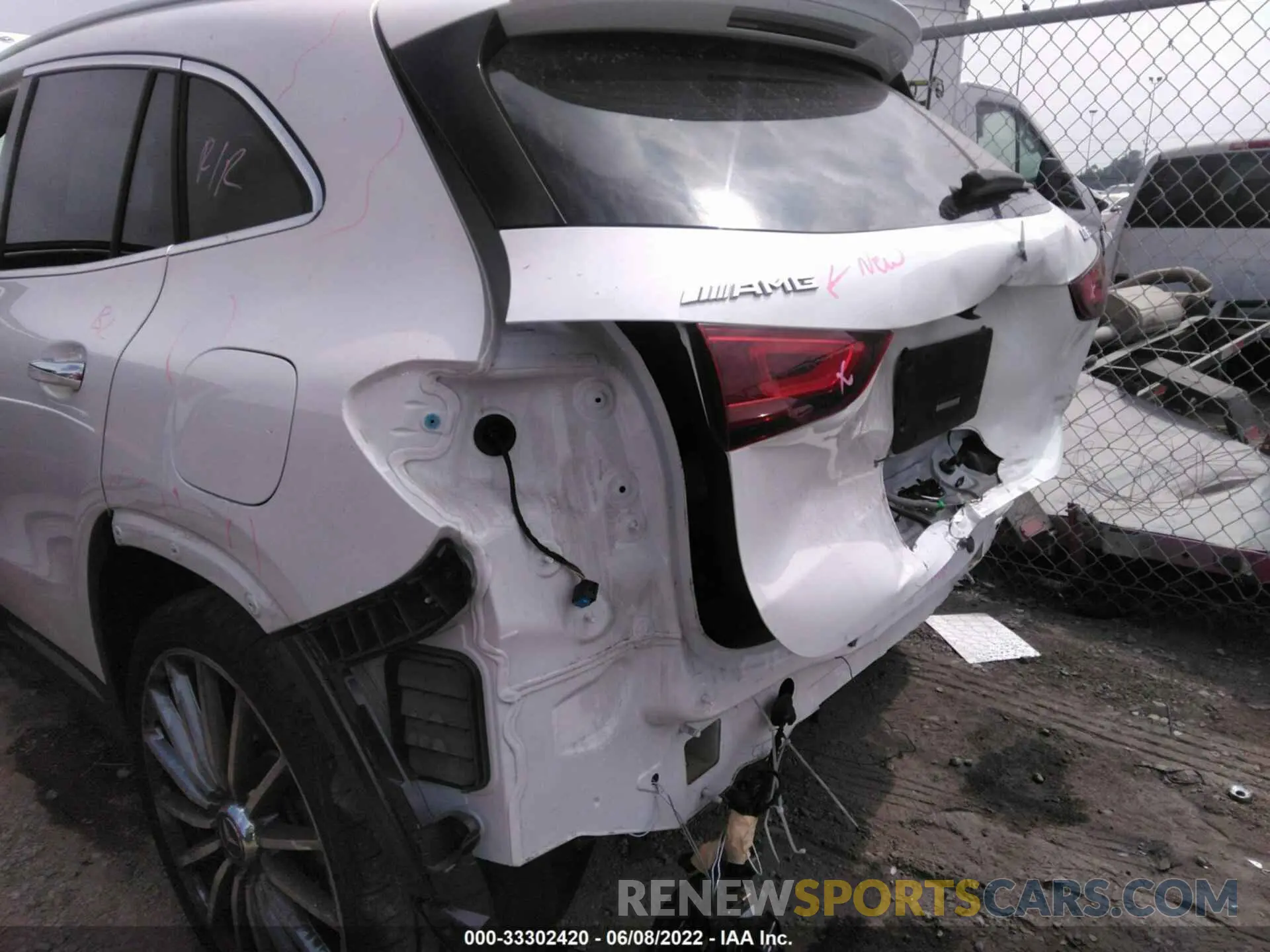 6 fotografías del automóvil dañado W1N4N5BB3MJ316323 MERCEDES-BENZ GLA 2021