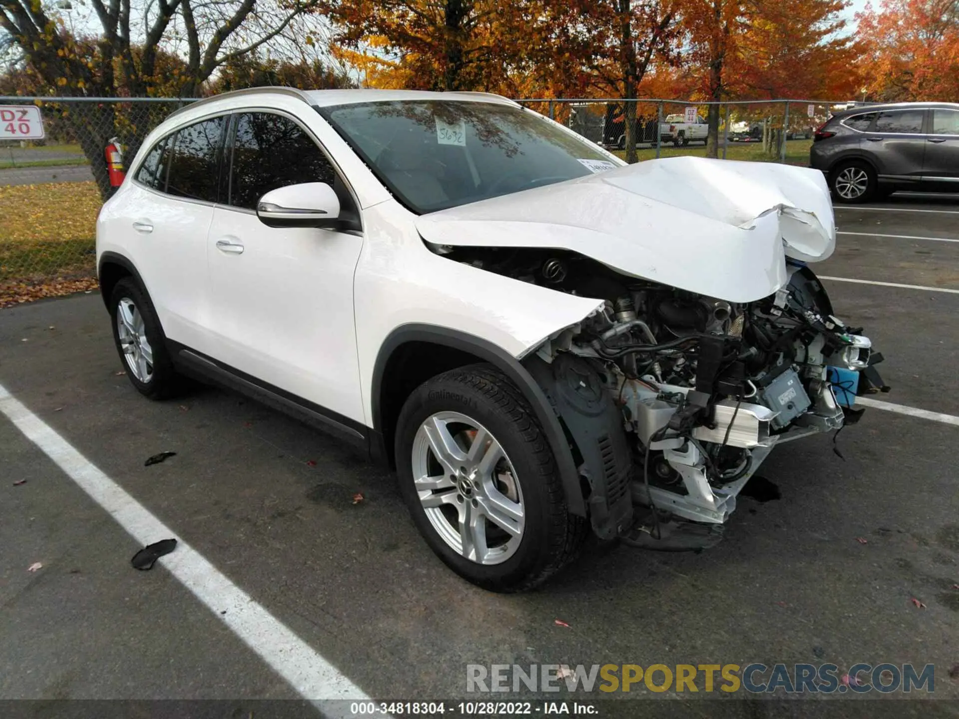 1 fotografías del automóvil dañado W1N4N4HB1NJ336508 MERCEDES-BENZ GLA 2022