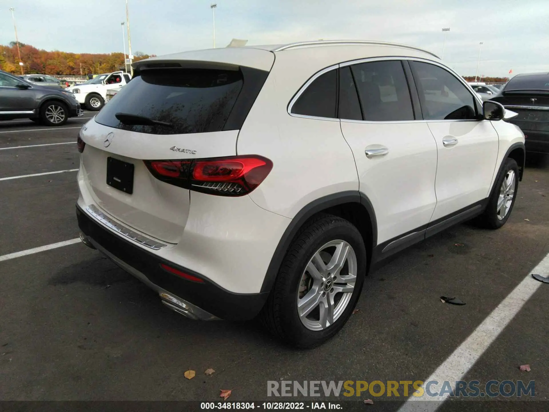 4 fotografías del automóvil dañado W1N4N4HB1NJ336508 MERCEDES-BENZ GLA 2022