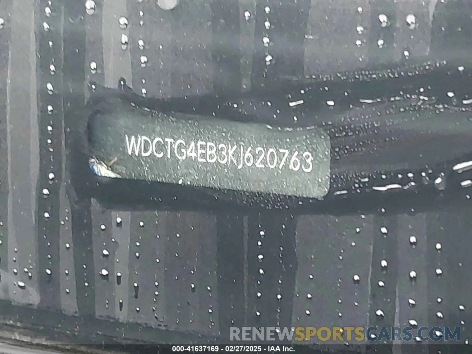 9 fotografías del automóvil dañado WDCTG4EB3KJ620763 MERCEDES-BENZ GLA 250 2019