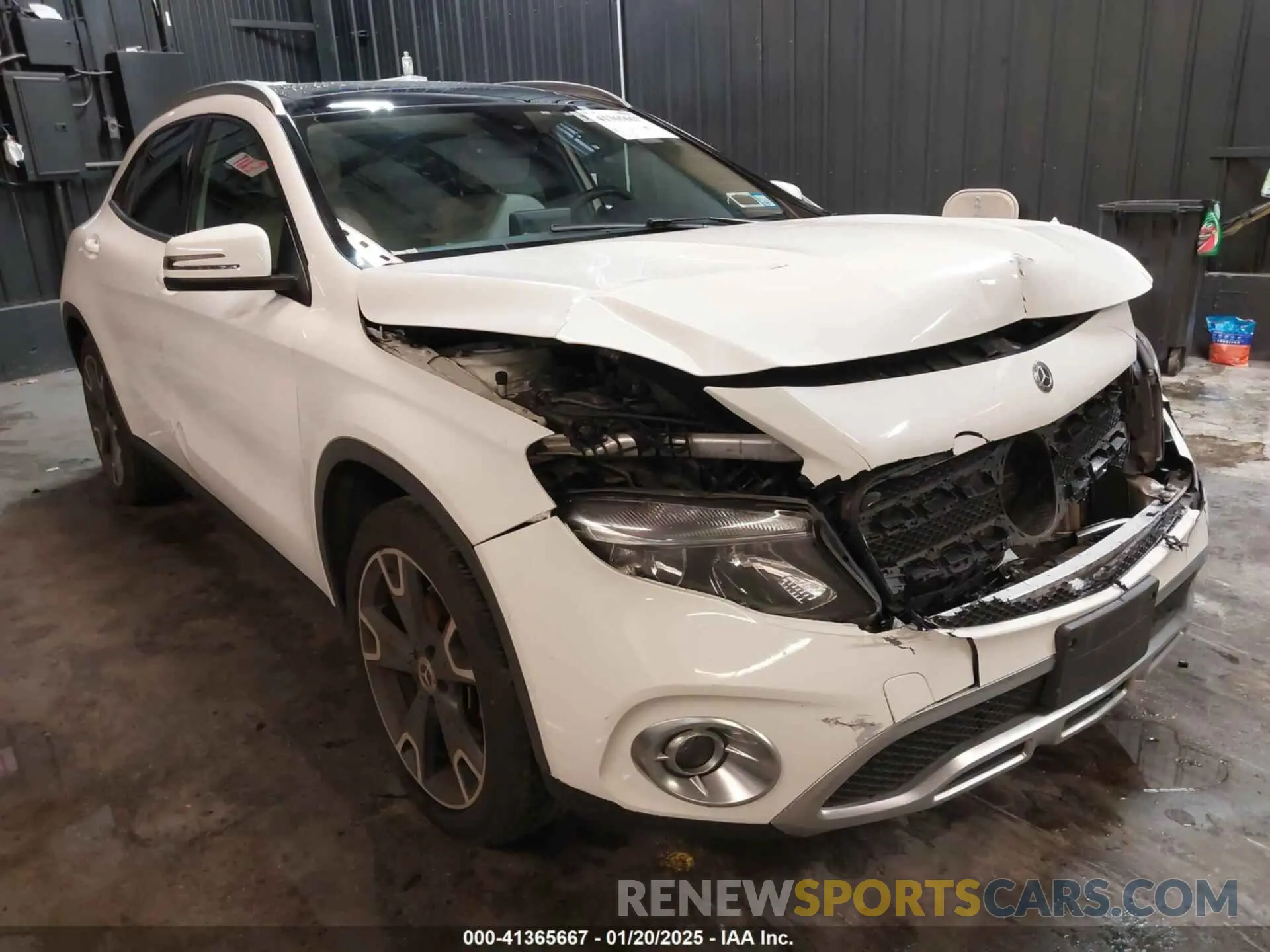 1 fotografías del automóvil dañado WDCTG4GB4KJ644728 MERCEDES-BENZ GLA 250 2019