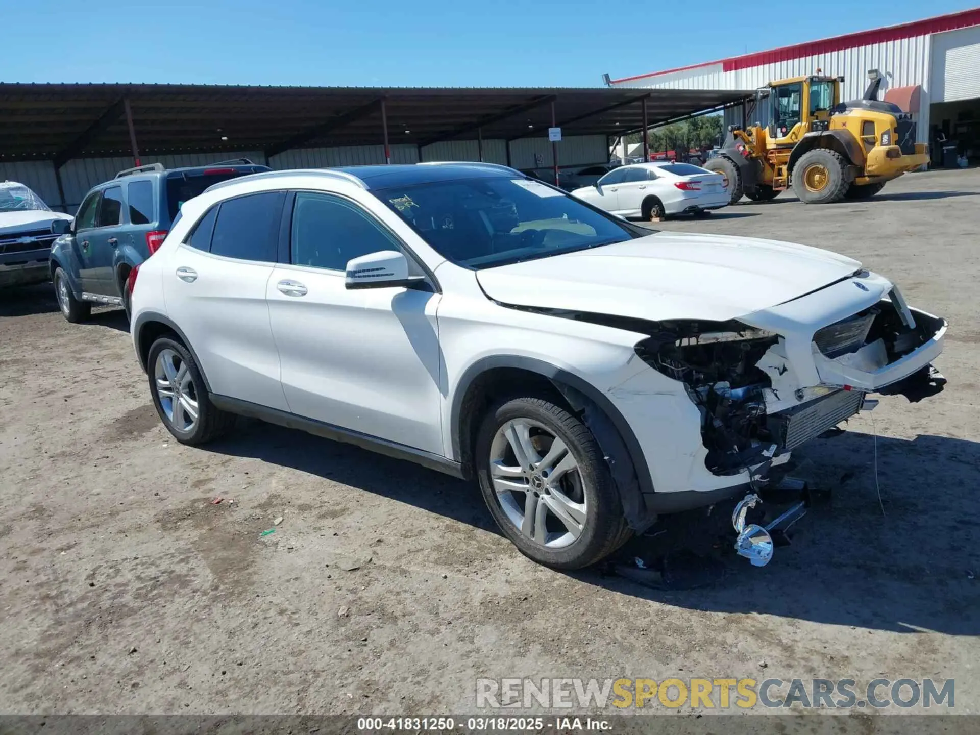 1 fotografías del automóvil dañado WDCTG4GB9KU013021 MERCEDES-BENZ GLA 250 2019