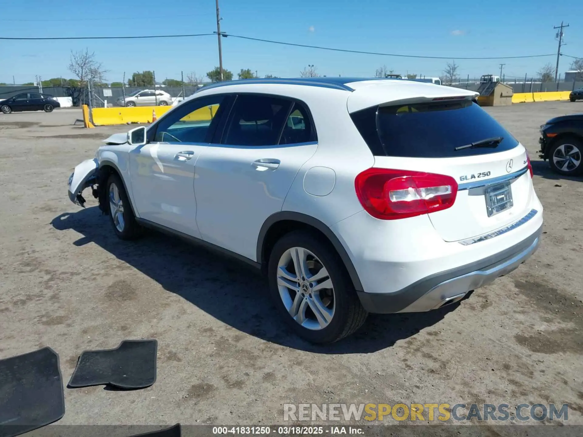 3 fotografías del automóvil dañado WDCTG4GB9KU013021 MERCEDES-BENZ GLA 250 2019