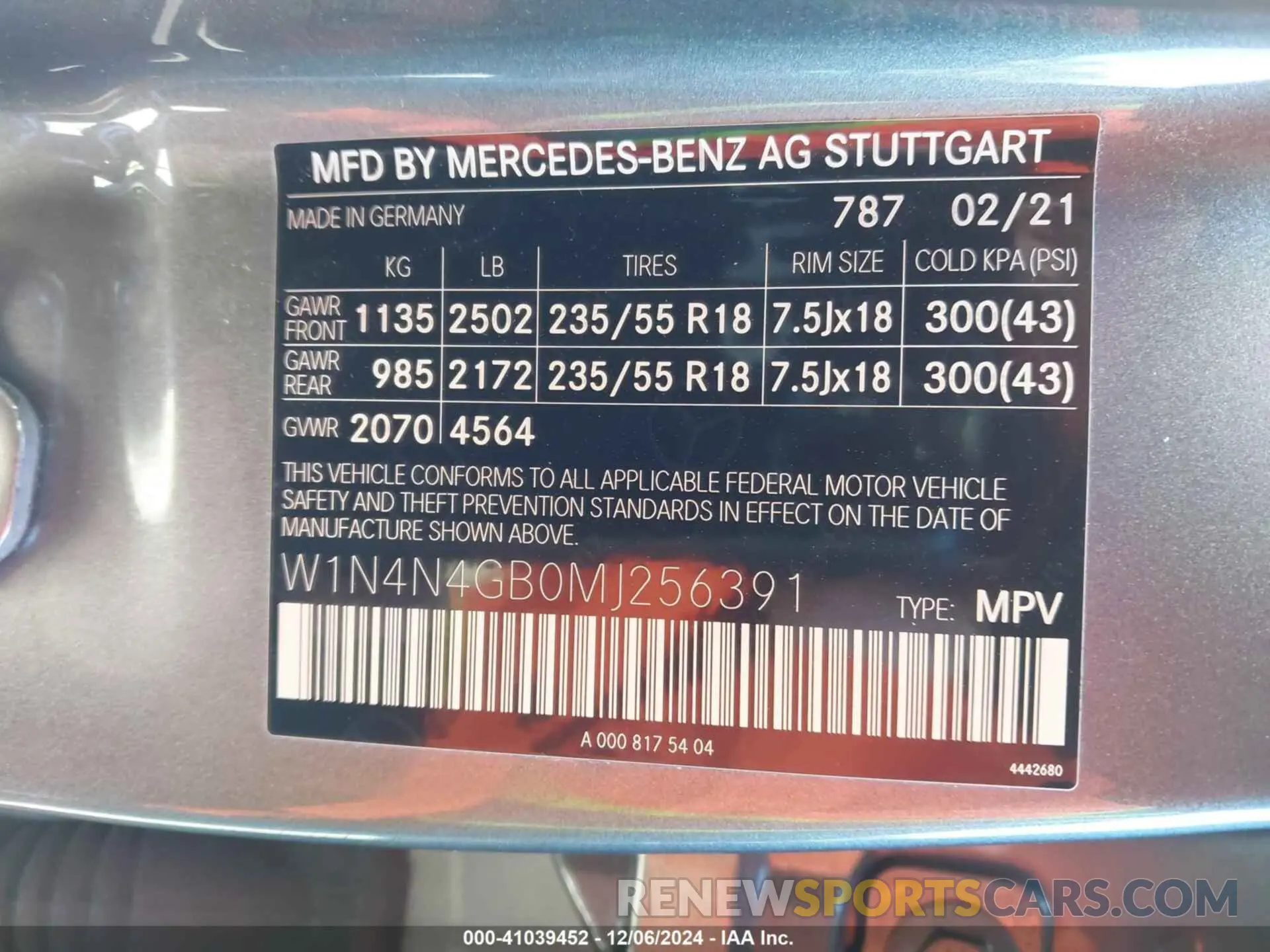 9 fotografías del automóvil dañado W1N4N4GB0MJ256391 MERCEDES-BENZ GLA 250 2021