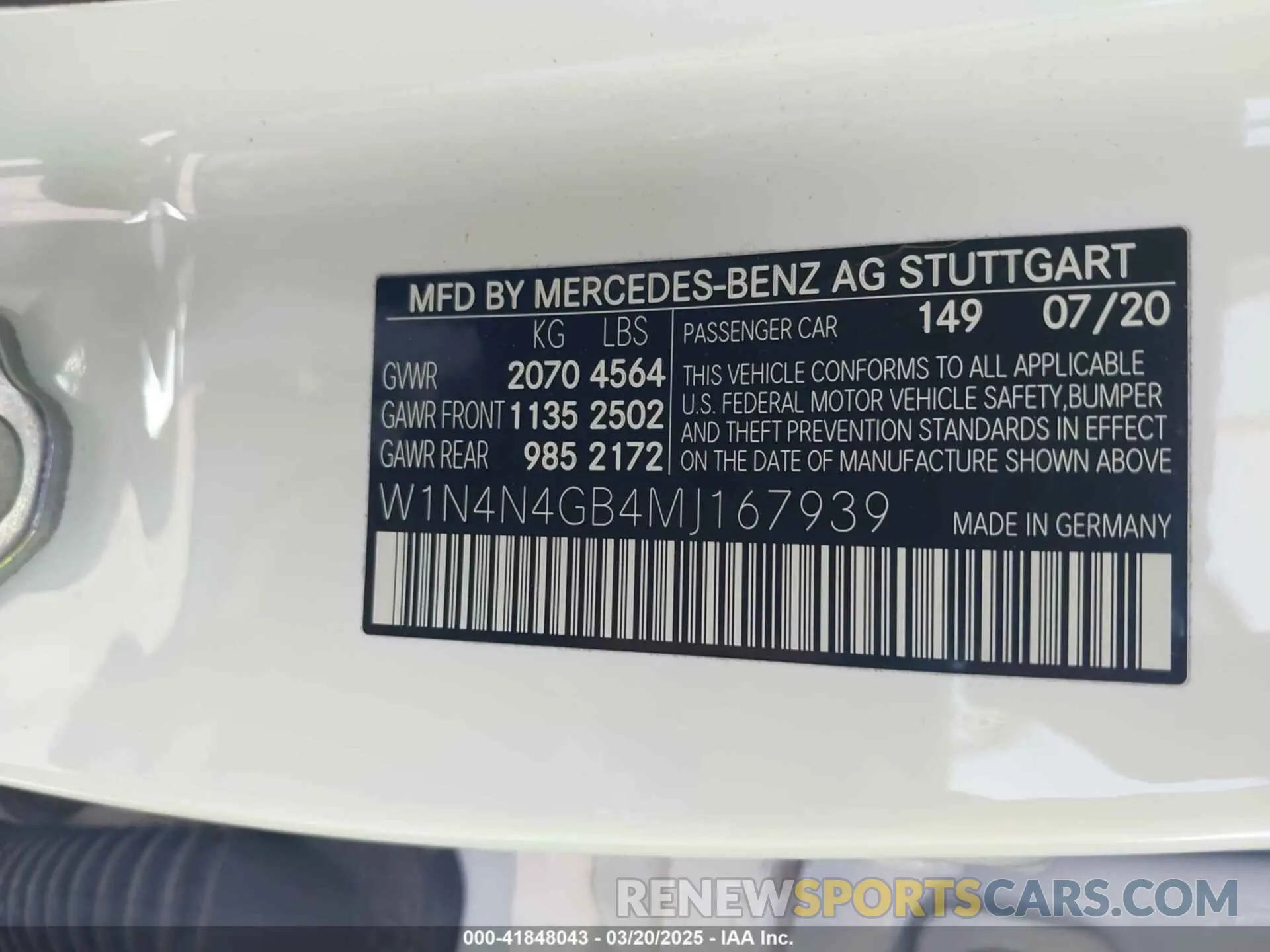 9 fotografías del automóvil dañado W1N4N4GB4MJ167939 MERCEDES-BENZ GLA 250 2021