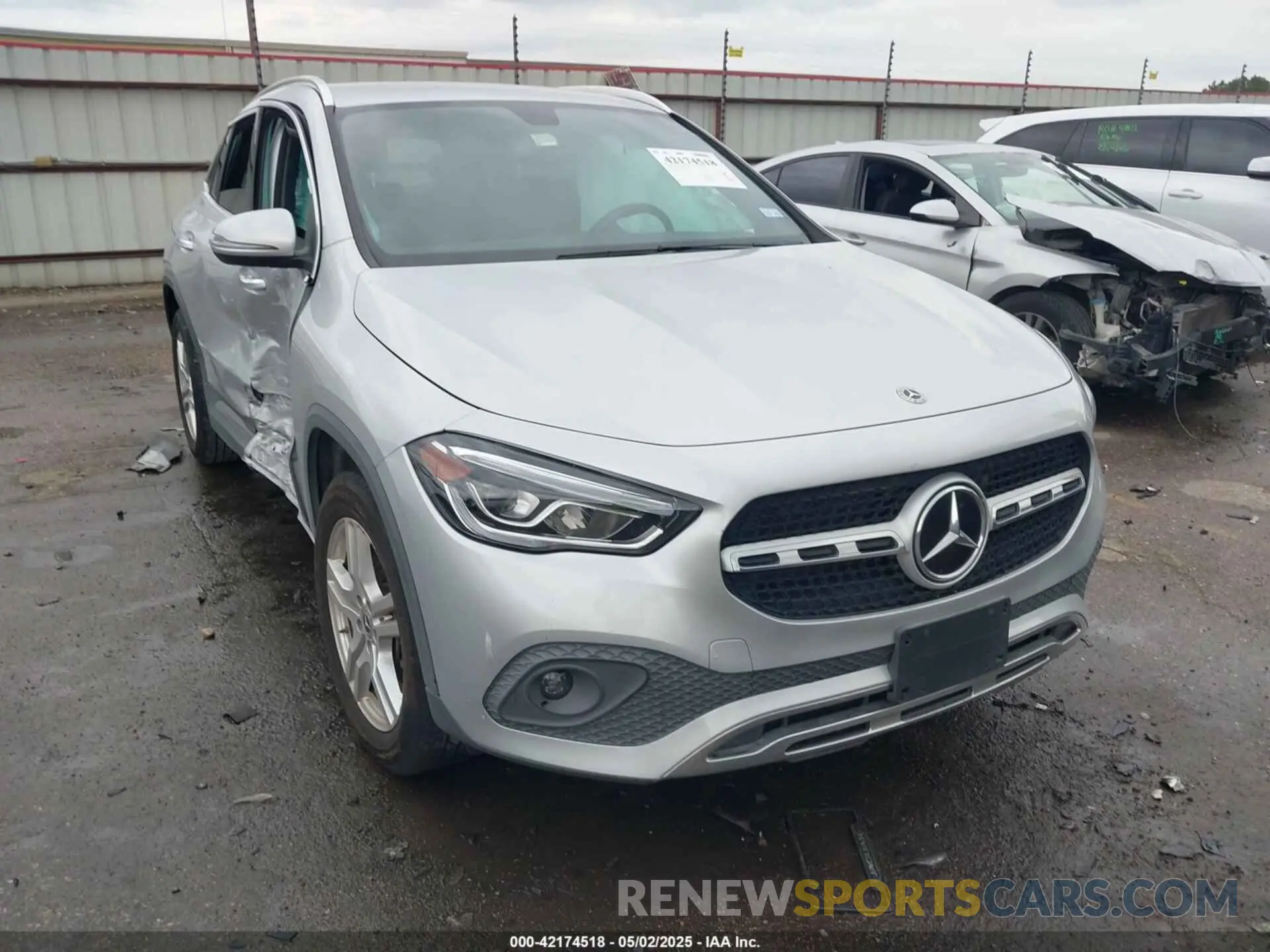 1 fotografías del automóvil dañado W1N4N4GB5MJ202097 MERCEDES-BENZ GLA 250 2021