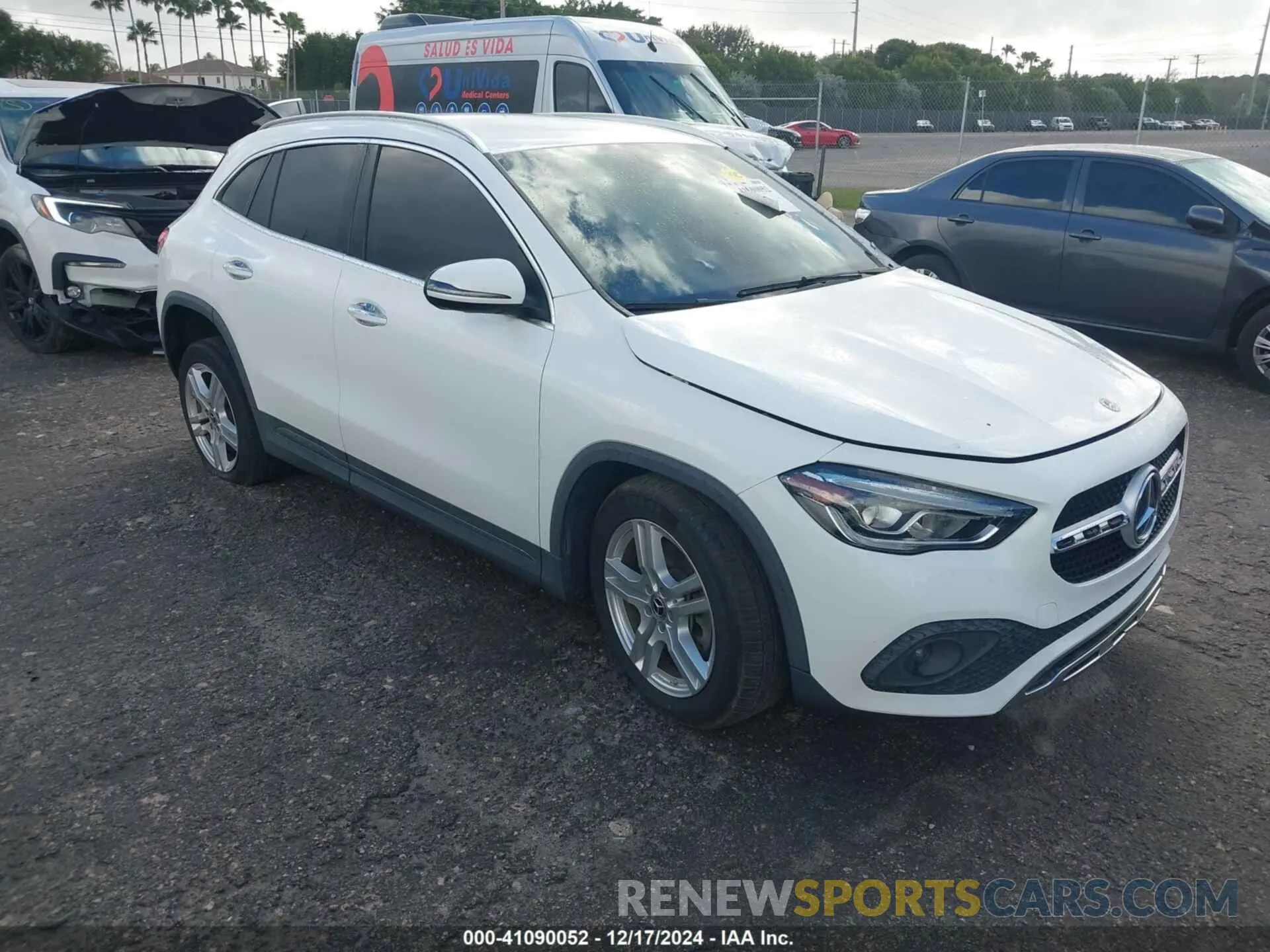 1 fotografías del automóvil dañado W1N4N4GB6MJ119715 MERCEDES-BENZ GLA 250 2021