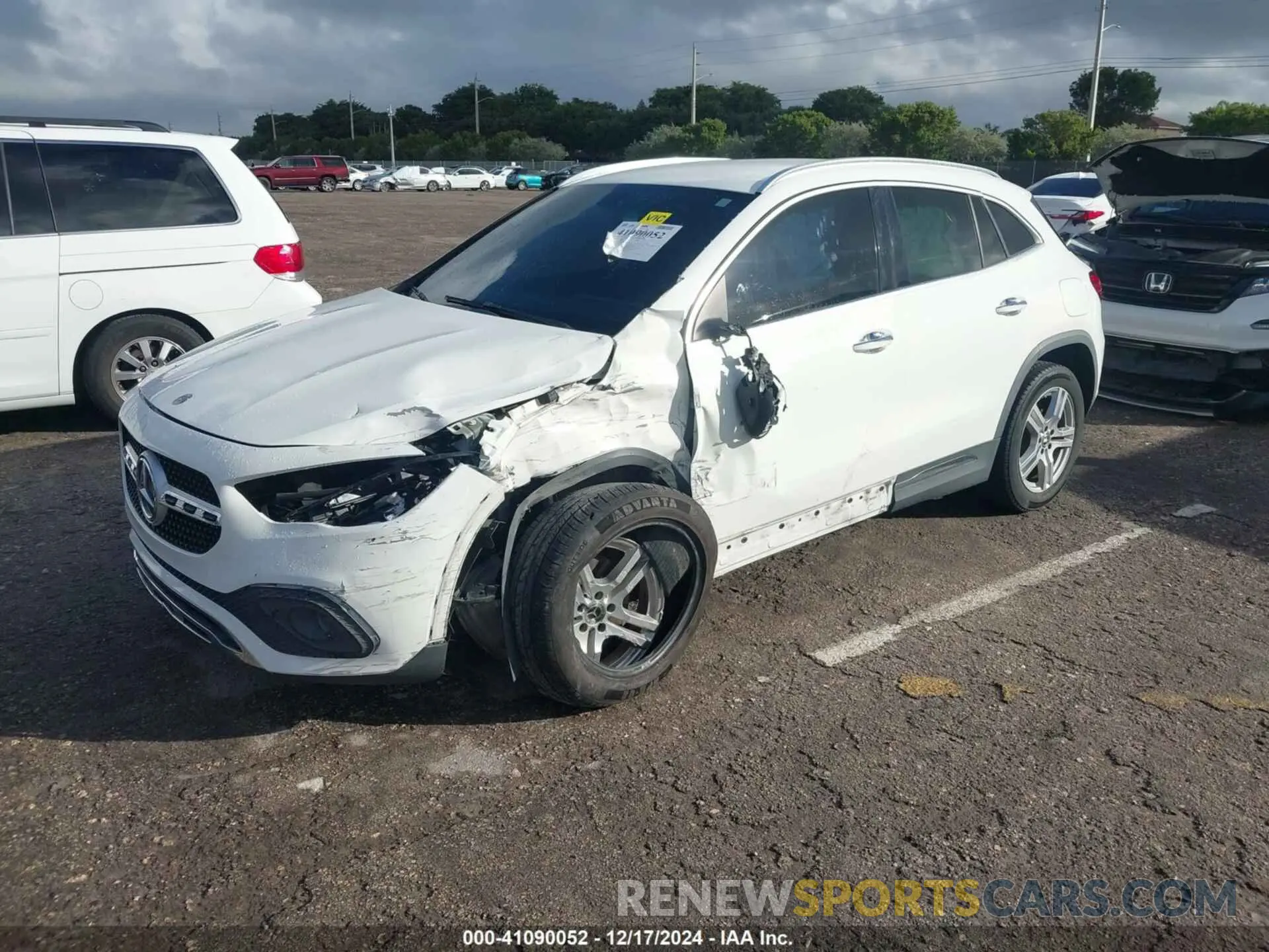 2 fotografías del automóvil dañado W1N4N4GB6MJ119715 MERCEDES-BENZ GLA 250 2021