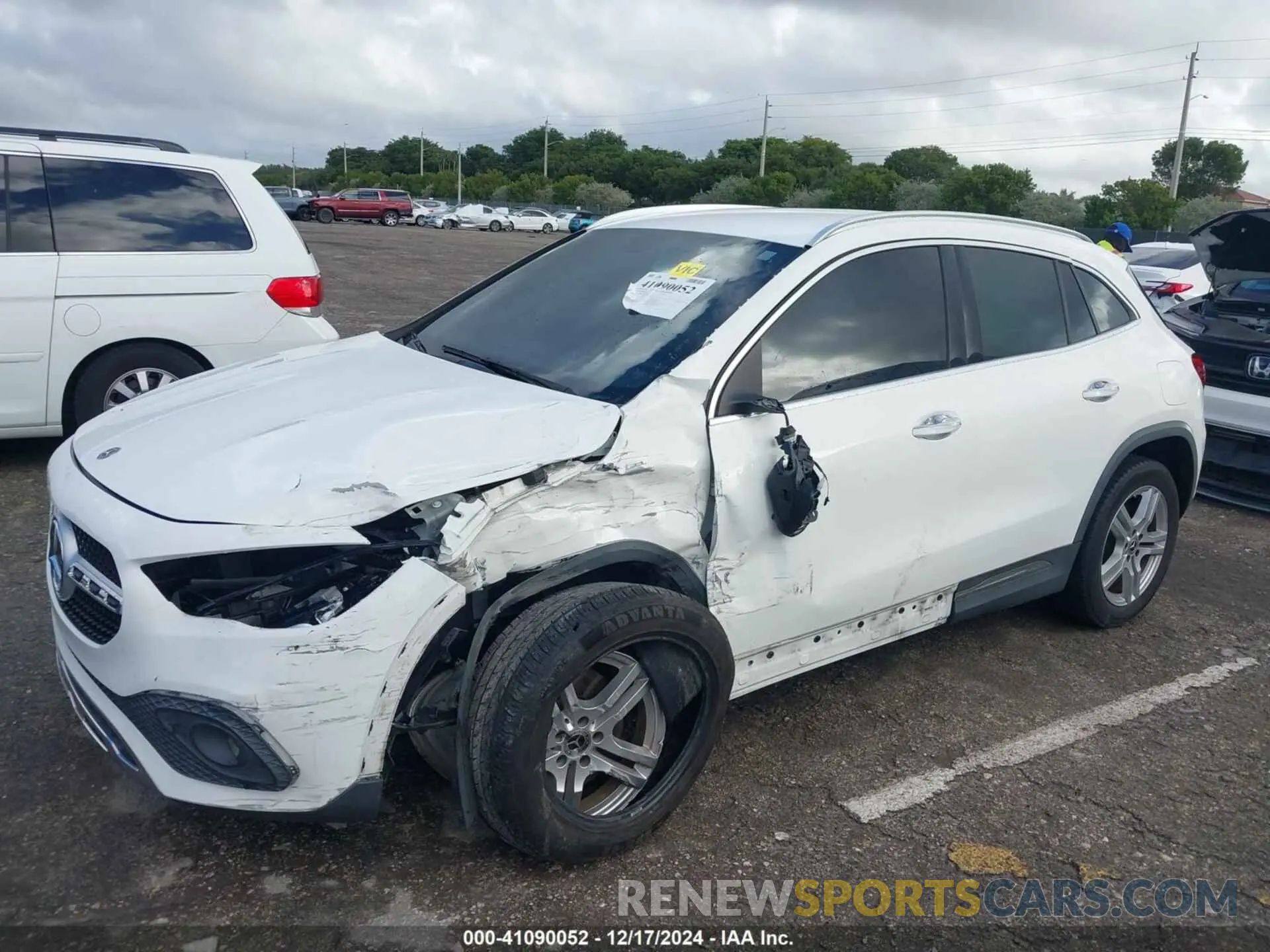 6 fotografías del automóvil dañado W1N4N4GB6MJ119715 MERCEDES-BENZ GLA 250 2021