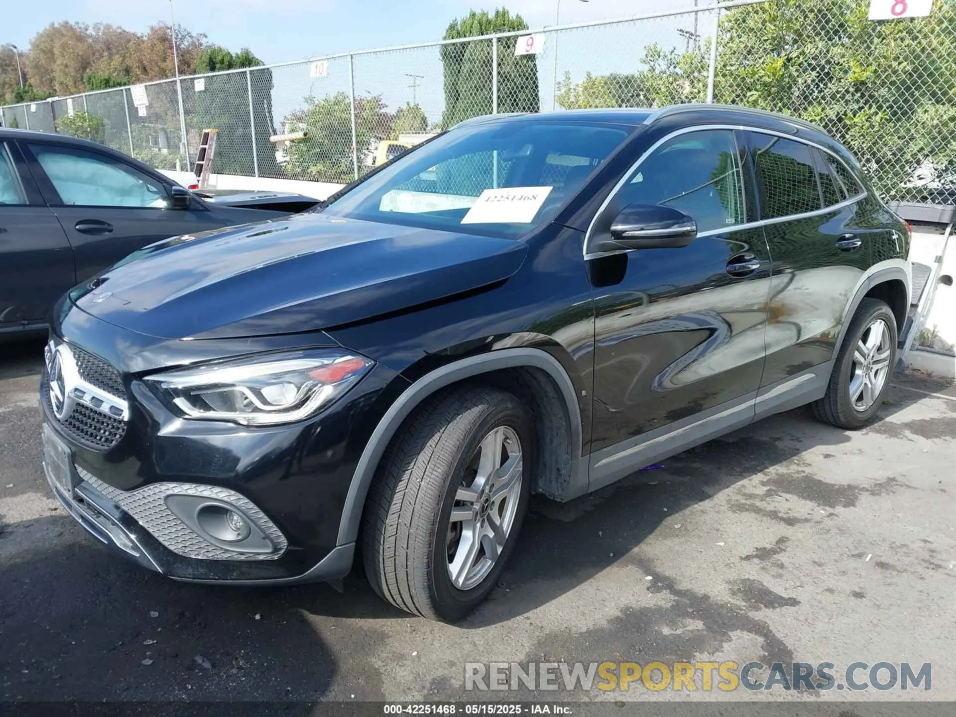 2 fotografías del automóvil dañado W1N4N4GB6MJ282039 MERCEDES-BENZ GLA 250 2021