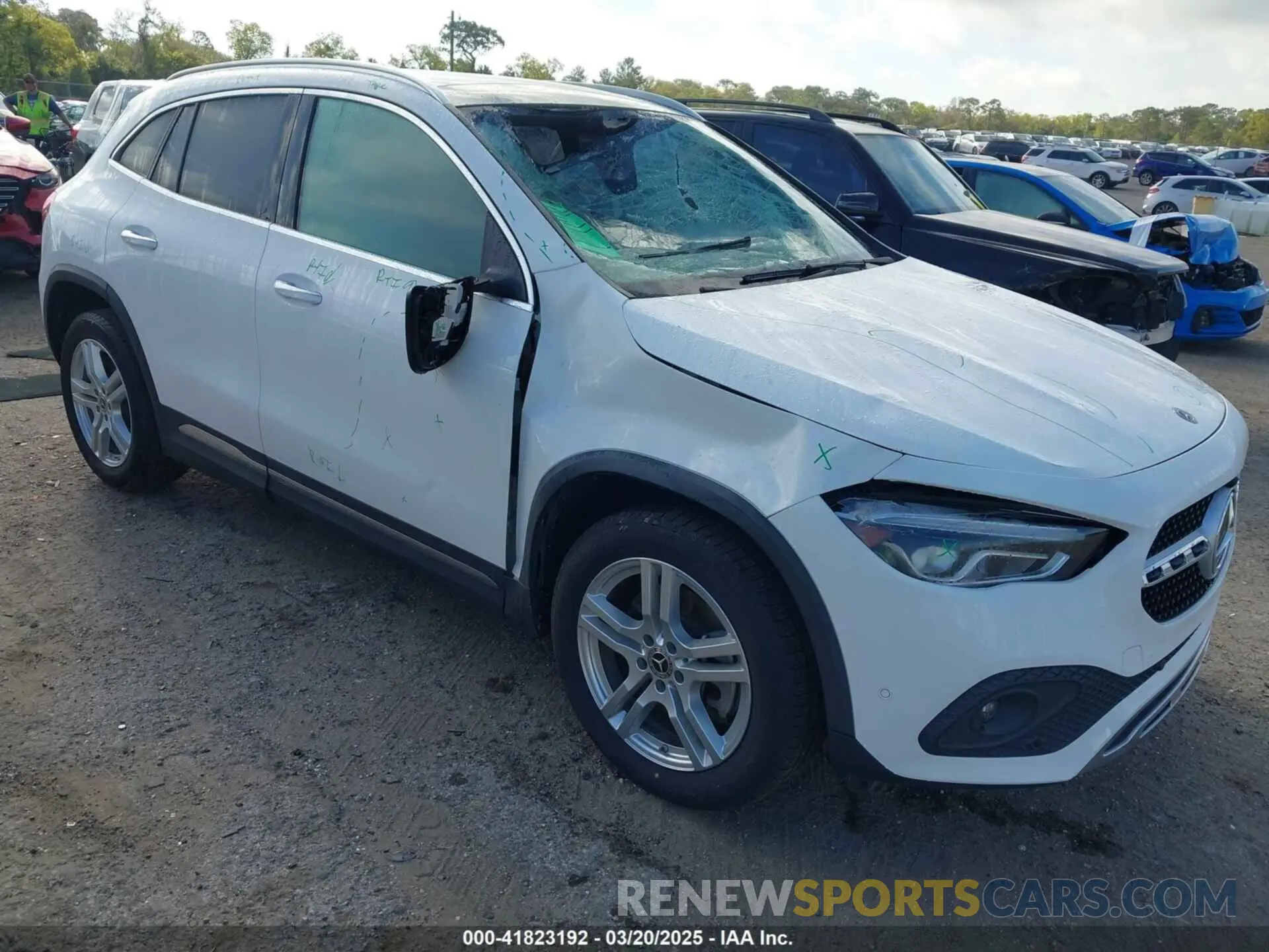 1 fotografías del automóvil dañado W1N4N4HB0MJ112144 MERCEDES-BENZ GLA 250 2021