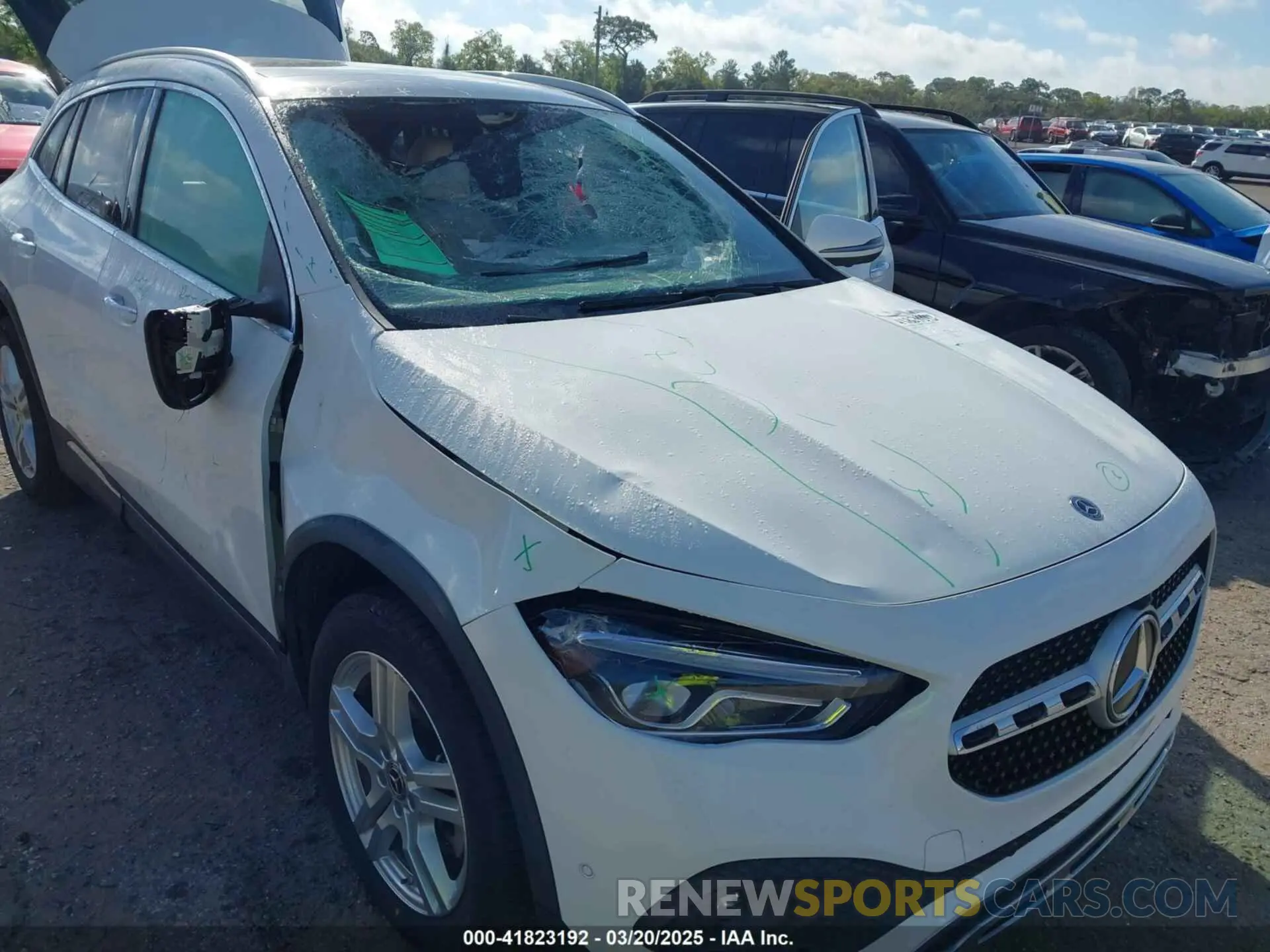 6 fotografías del automóvil dañado W1N4N4HB0MJ112144 MERCEDES-BENZ GLA 250 2021