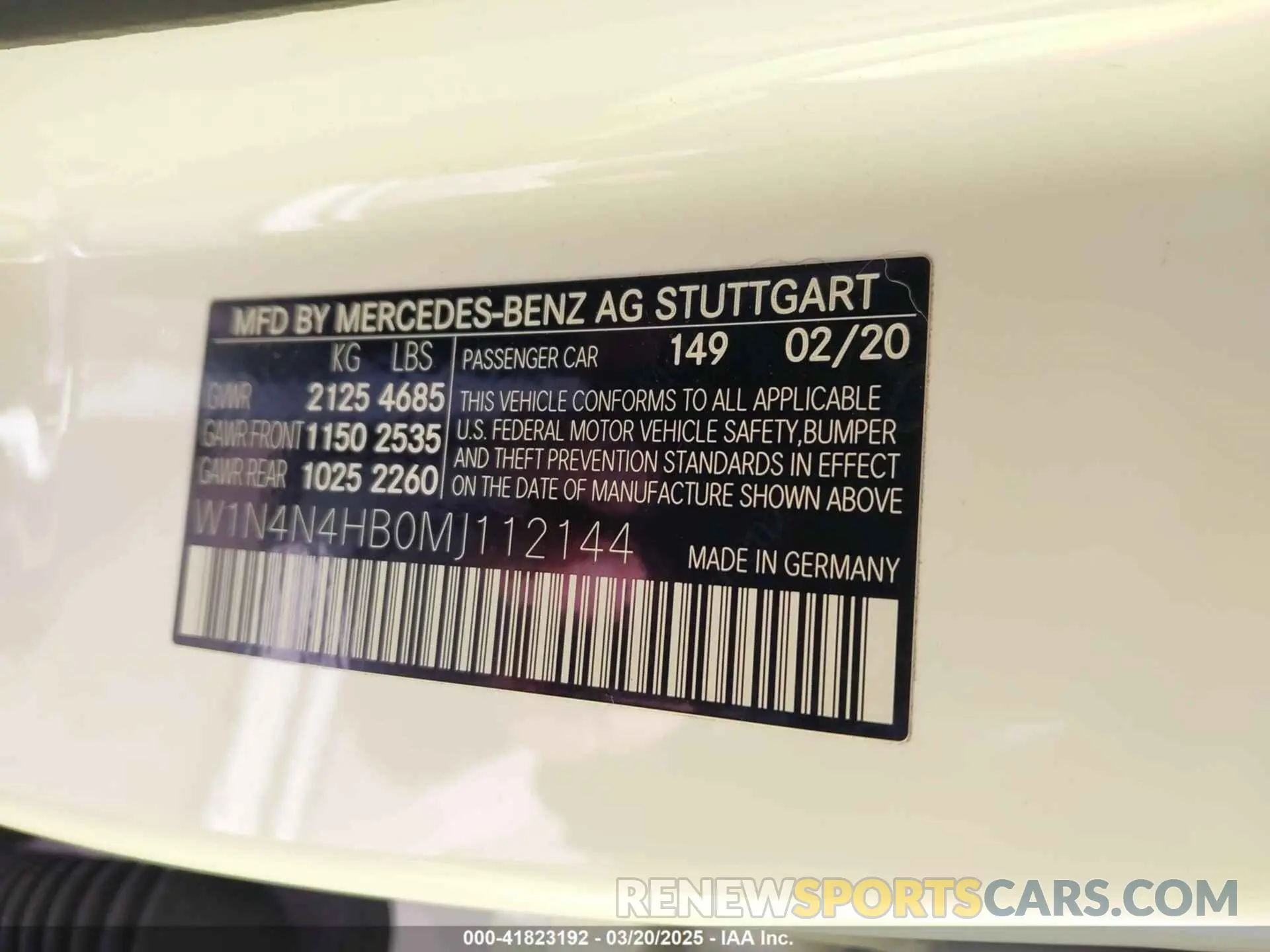 9 fotografías del automóvil dañado W1N4N4HB0MJ112144 MERCEDES-BENZ GLA 250 2021