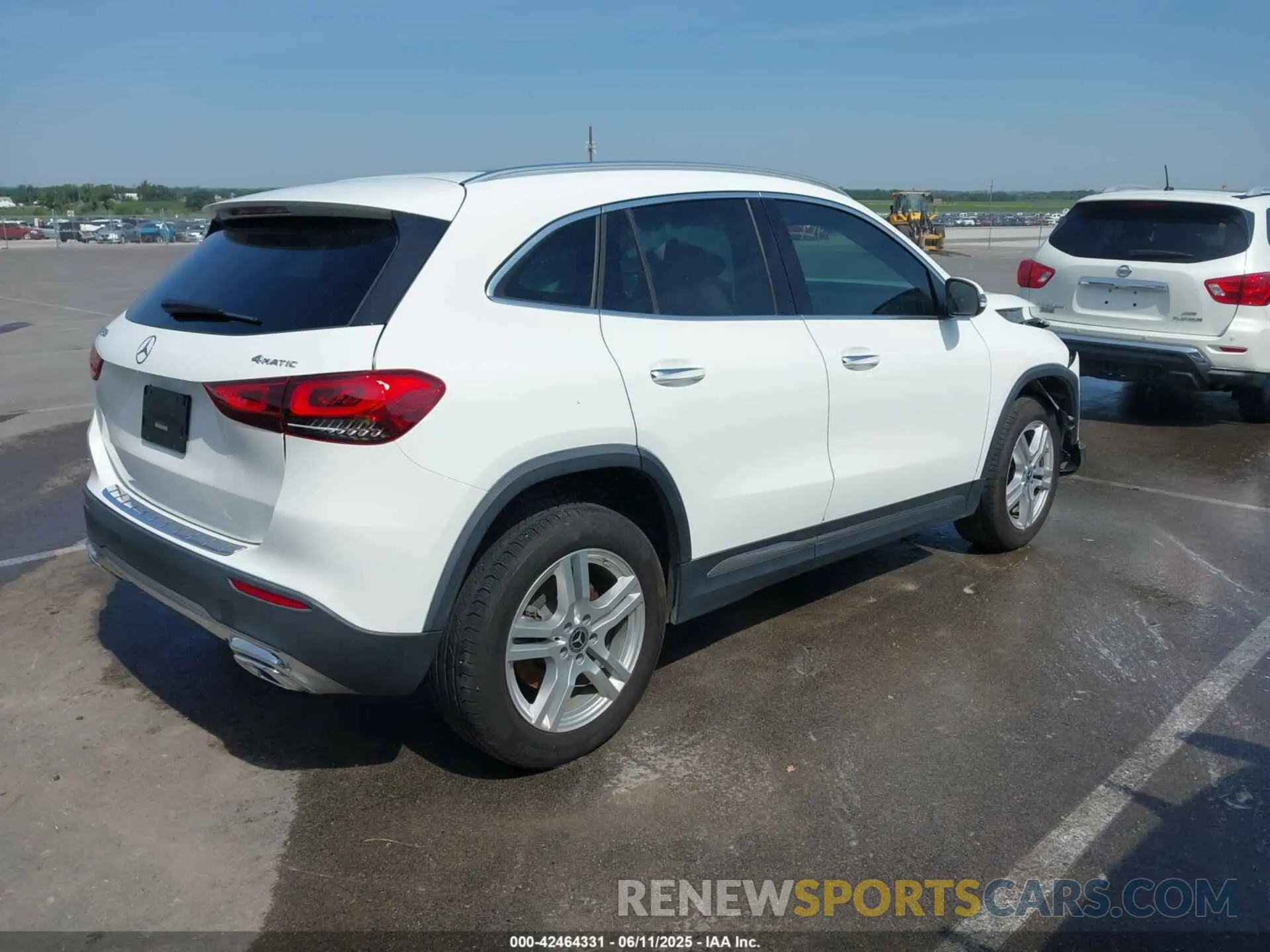 4 fotografías del automóvil dañado W1N4N4HB1MJ263039 MERCEDES-BENZ GLA 250 2021