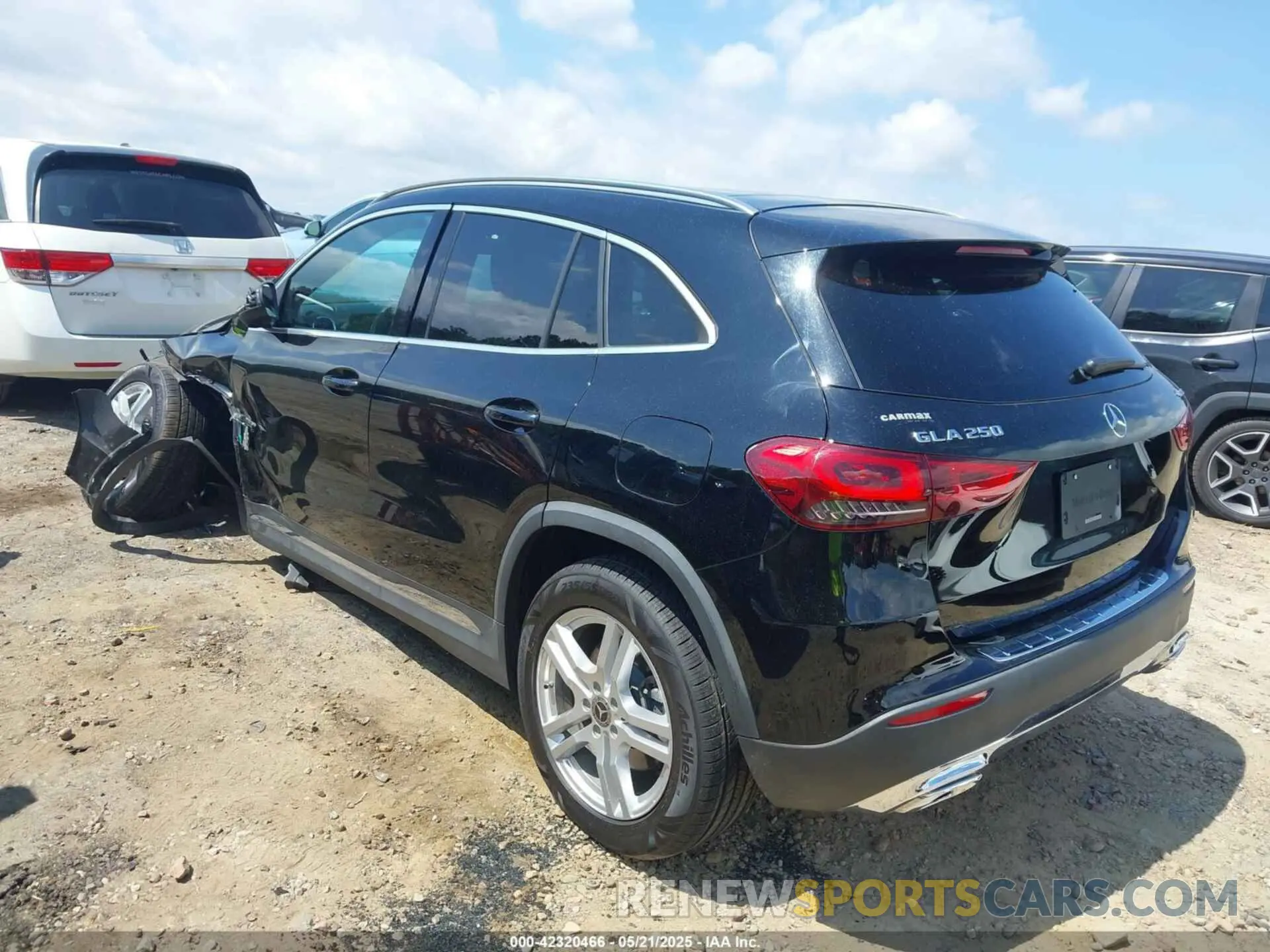 3 fotografías del automóvil dañado W1N4N4HB3MJ153870 MERCEDES-BENZ GLA 250 2021