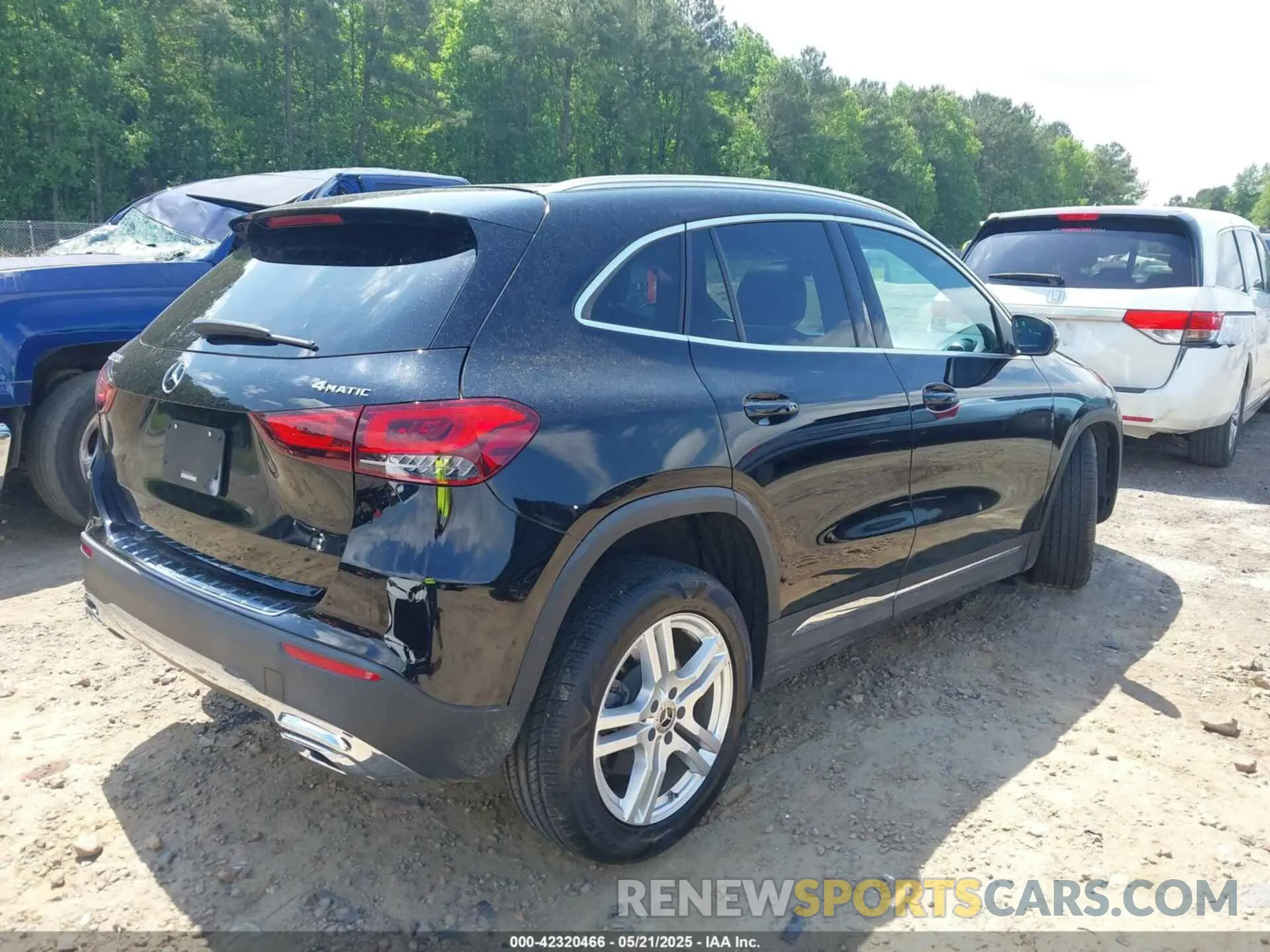 4 fotografías del automóvil dañado W1N4N4HB3MJ153870 MERCEDES-BENZ GLA 250 2021