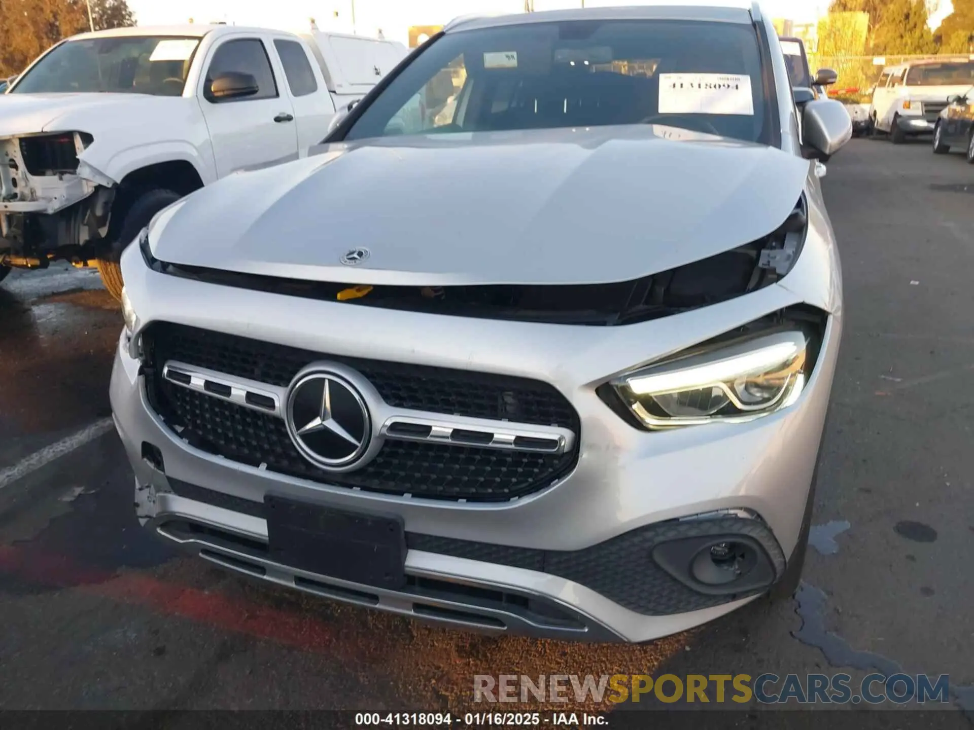 6 fotografías del automóvil dañado W1N4N4GB5NJ394770 MERCEDES-BENZ GLA 250 2022