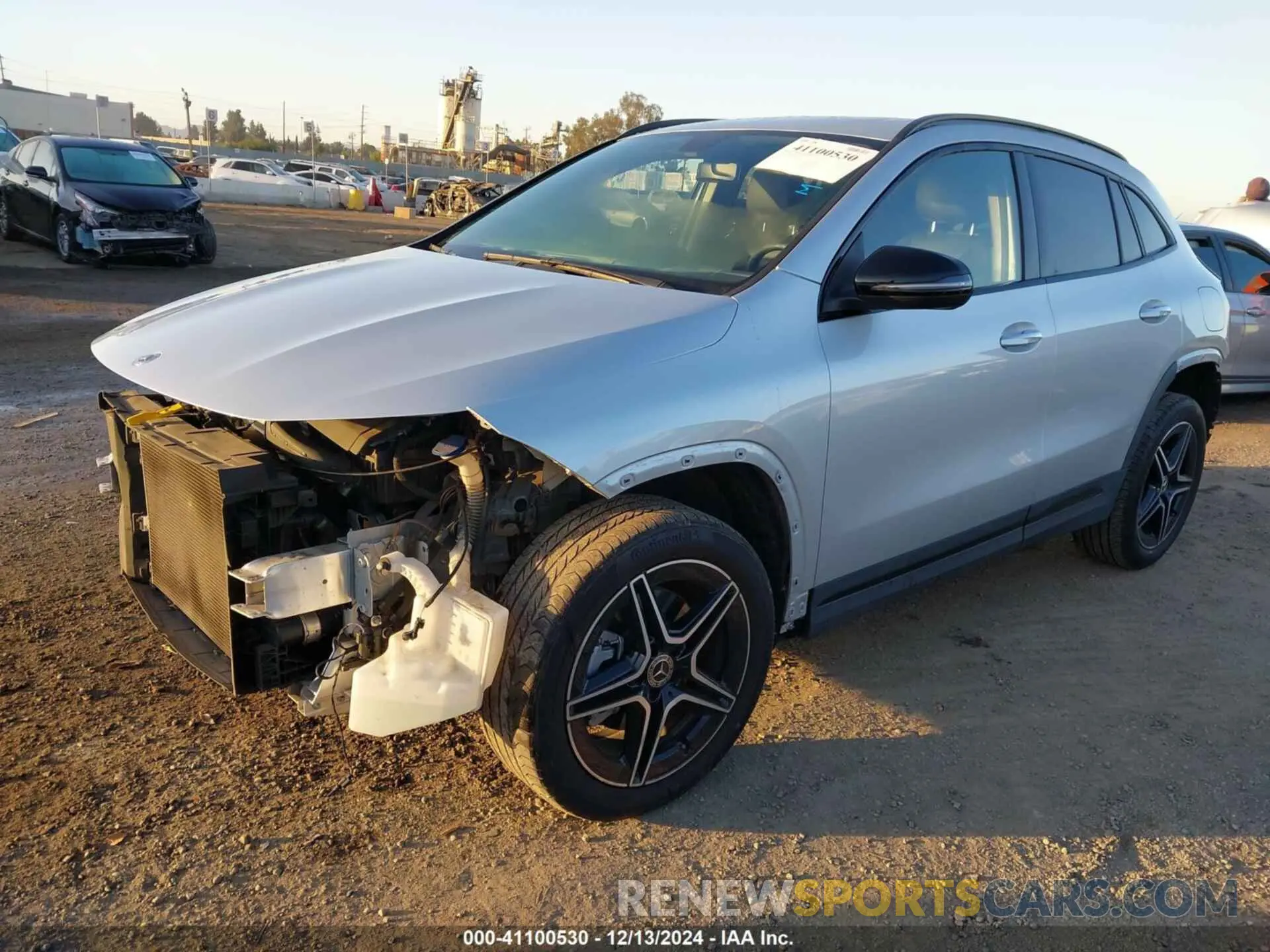 2 fotografías del automóvil dañado W1N4N4GBXNJ325704 MERCEDES-BENZ GLA 250 2022