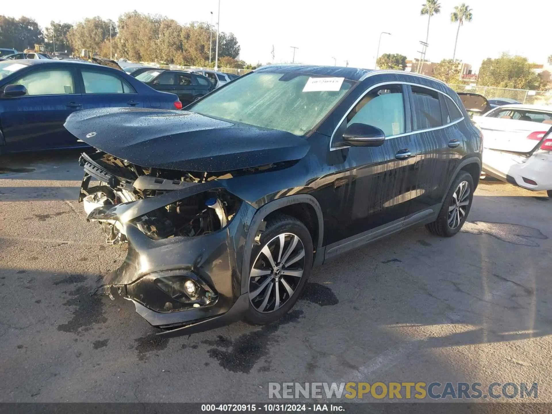 2 fotografías del automóvil dañado W1N4N4GB3PJ502290 MERCEDES-BENZ GLA 250 2023