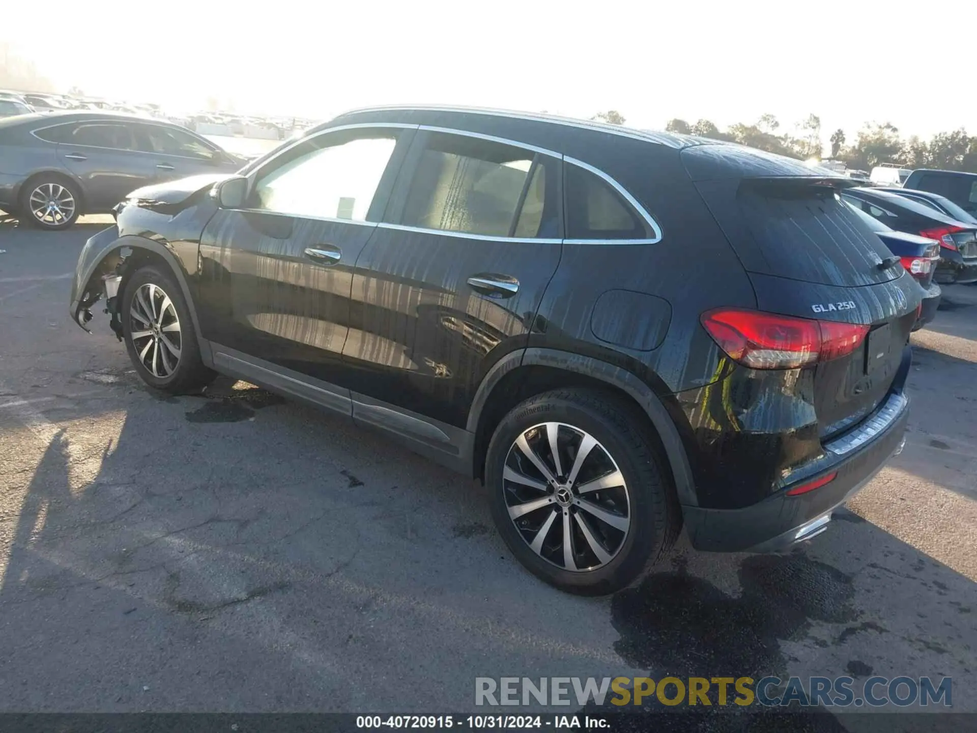 3 fotografías del automóvil dañado W1N4N4GB3PJ502290 MERCEDES-BENZ GLA 250 2023