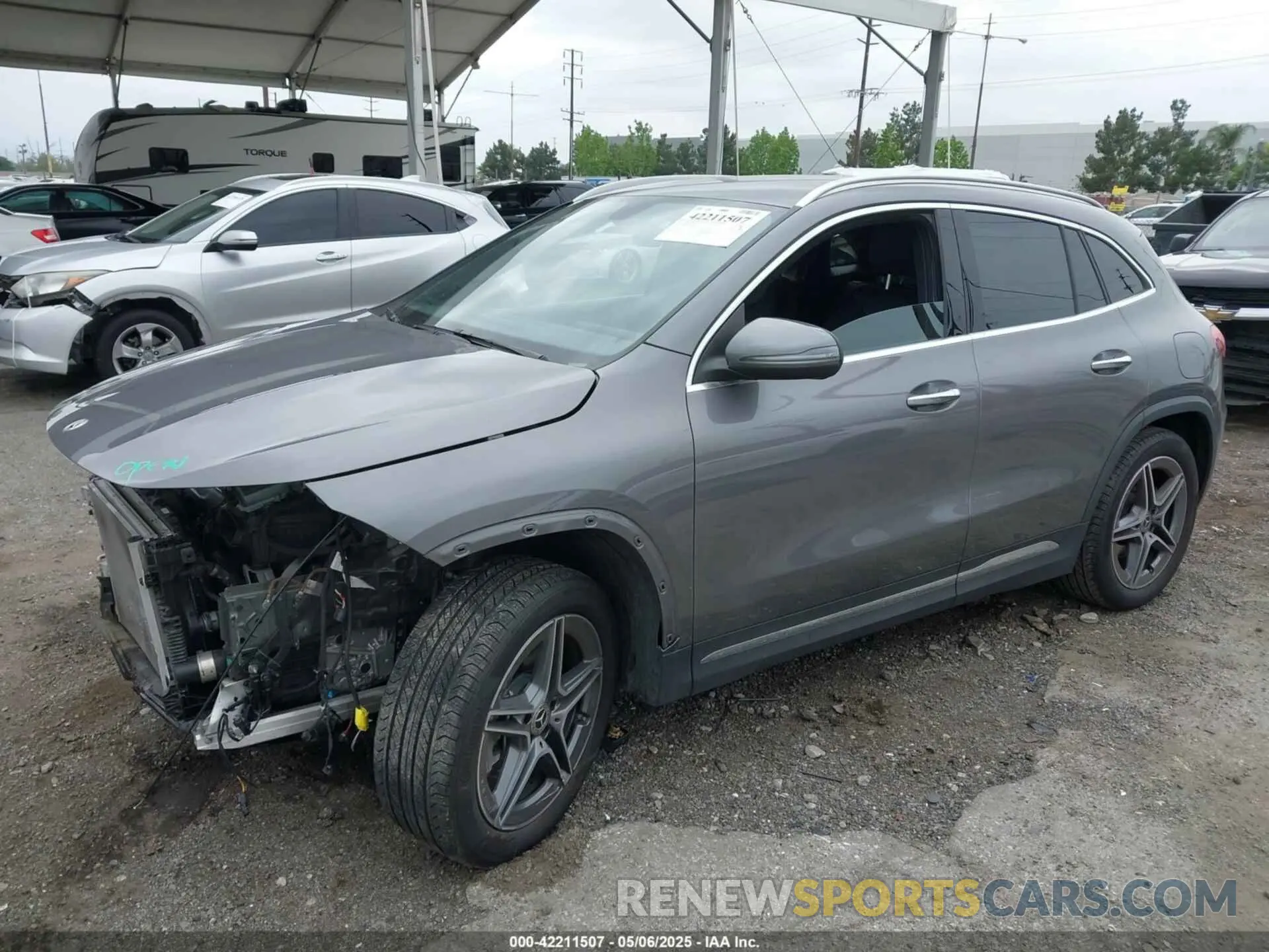 2 fotografías del automóvil dañado W1N4N4HB1PJ520852 MERCEDES-BENZ GLA 250 2023