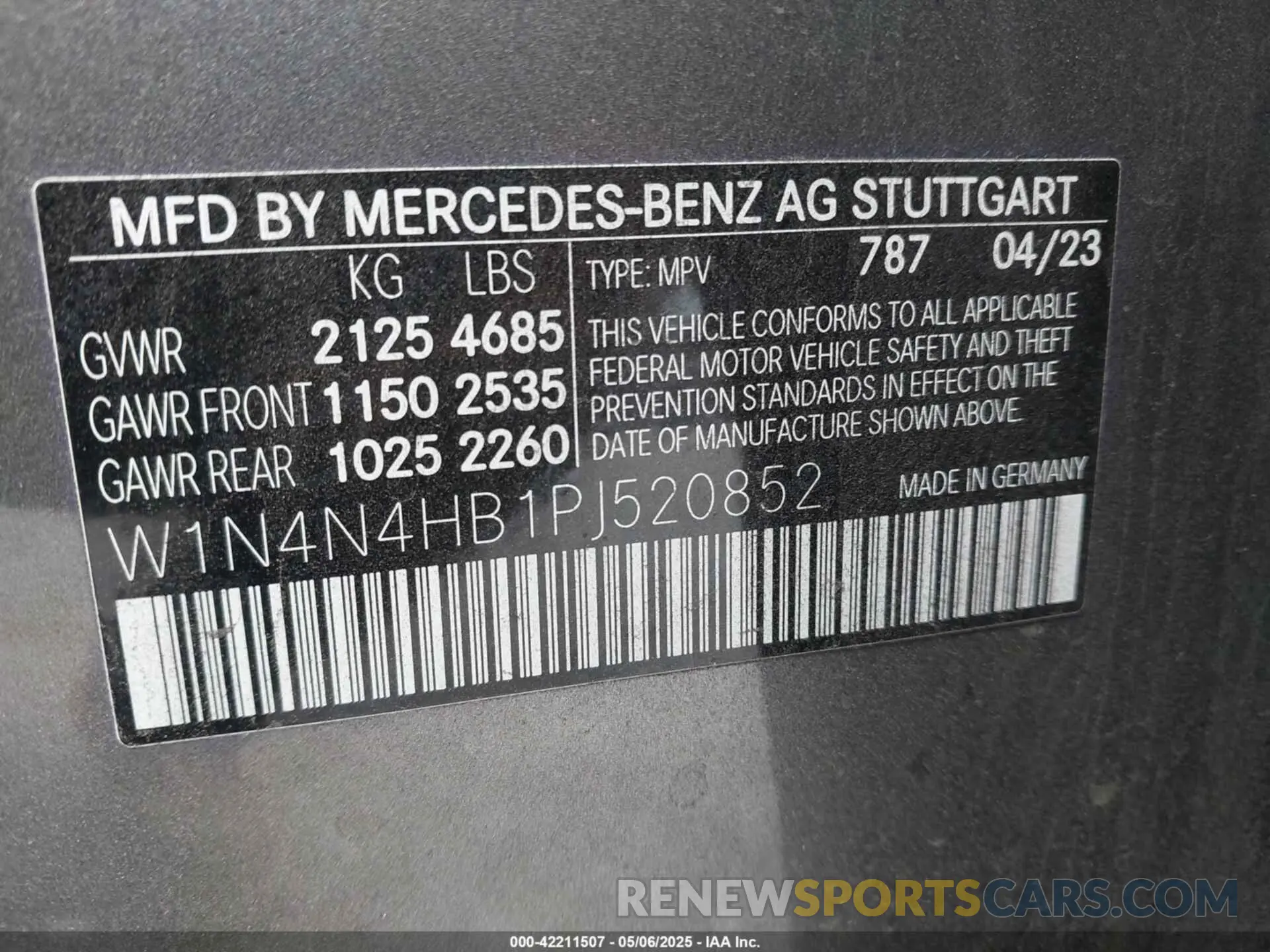 9 fotografías del automóvil dañado W1N4N4HB1PJ520852 MERCEDES-BENZ GLA 250 2023