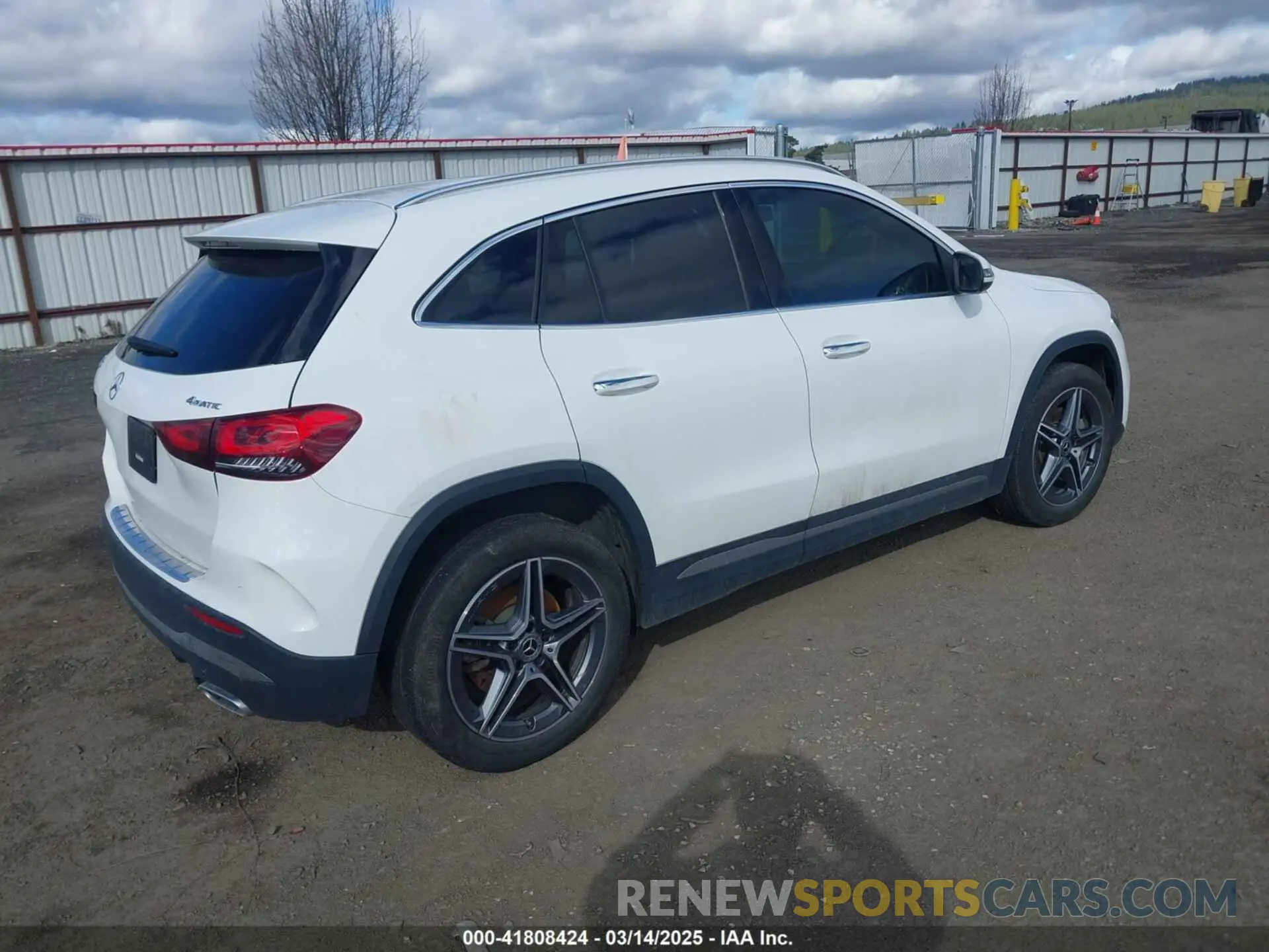 4 fotografías del automóvil dañado W1N4N4HB6PJ487038 MERCEDES-BENZ GLA 250 2023