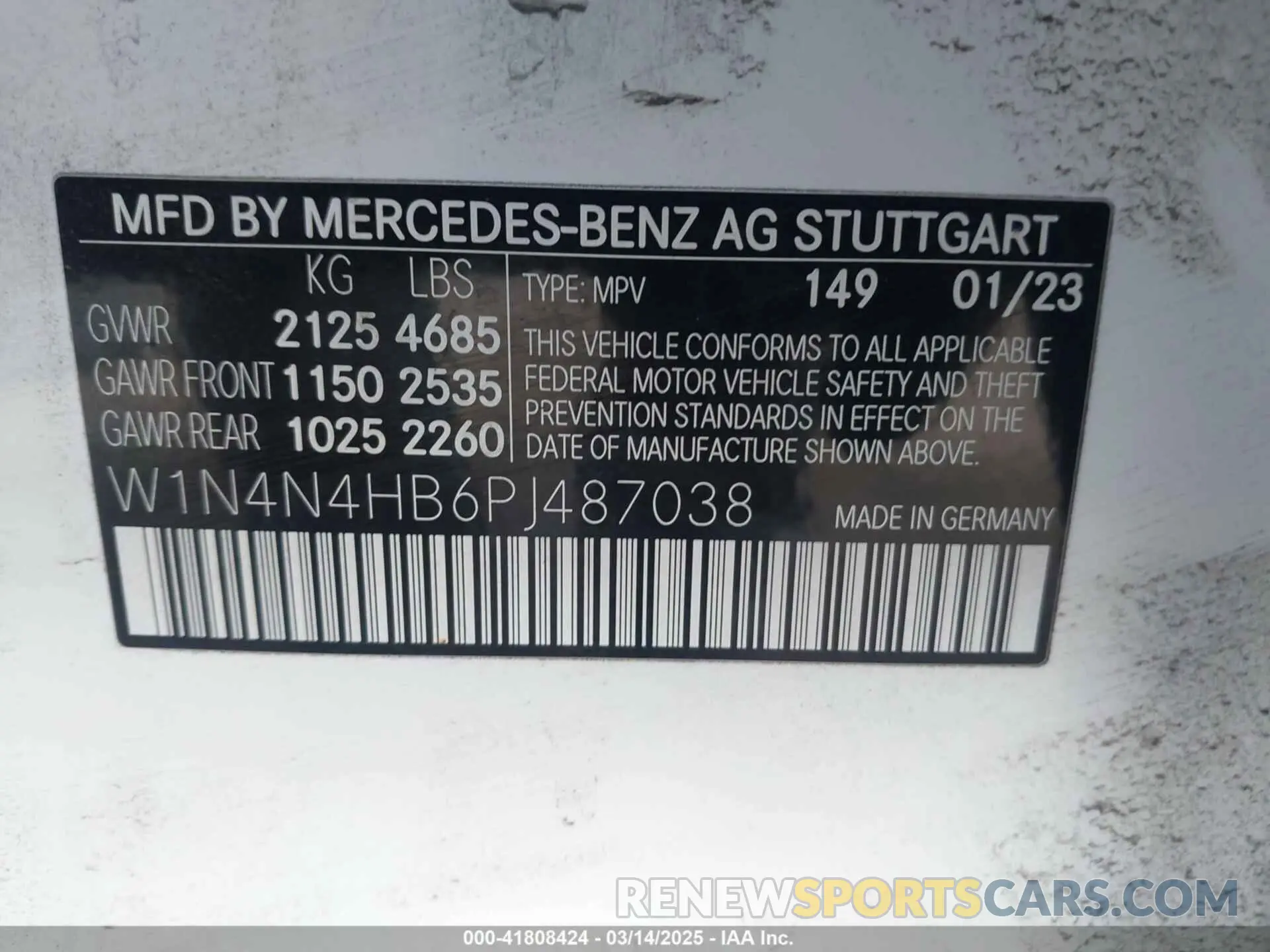 9 fotografías del automóvil dañado W1N4N4HB6PJ487038 MERCEDES-BENZ GLA 250 2023