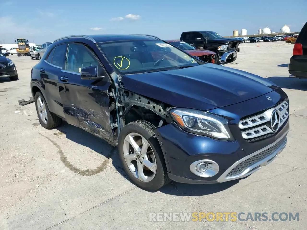 1 fotografías del automóvil dañado WDCTG4EB8KU000604 MERCEDES-BENZ GLA-CLASS 2019