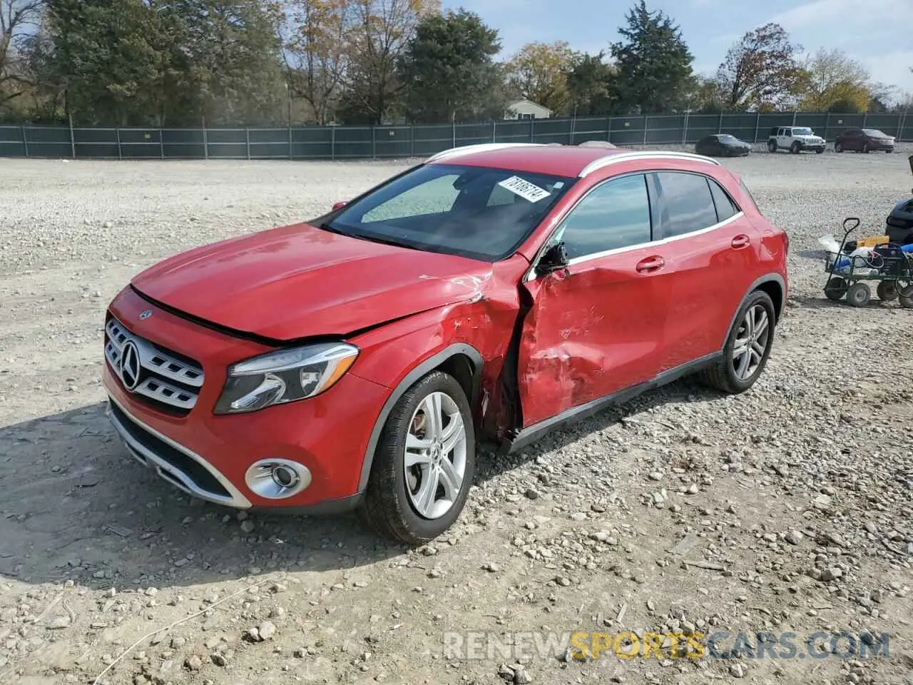 1 fotografías del automóvil dañado WDCTG4EBXKU008168 MERCEDES-BENZ GLA-CLASS 2019