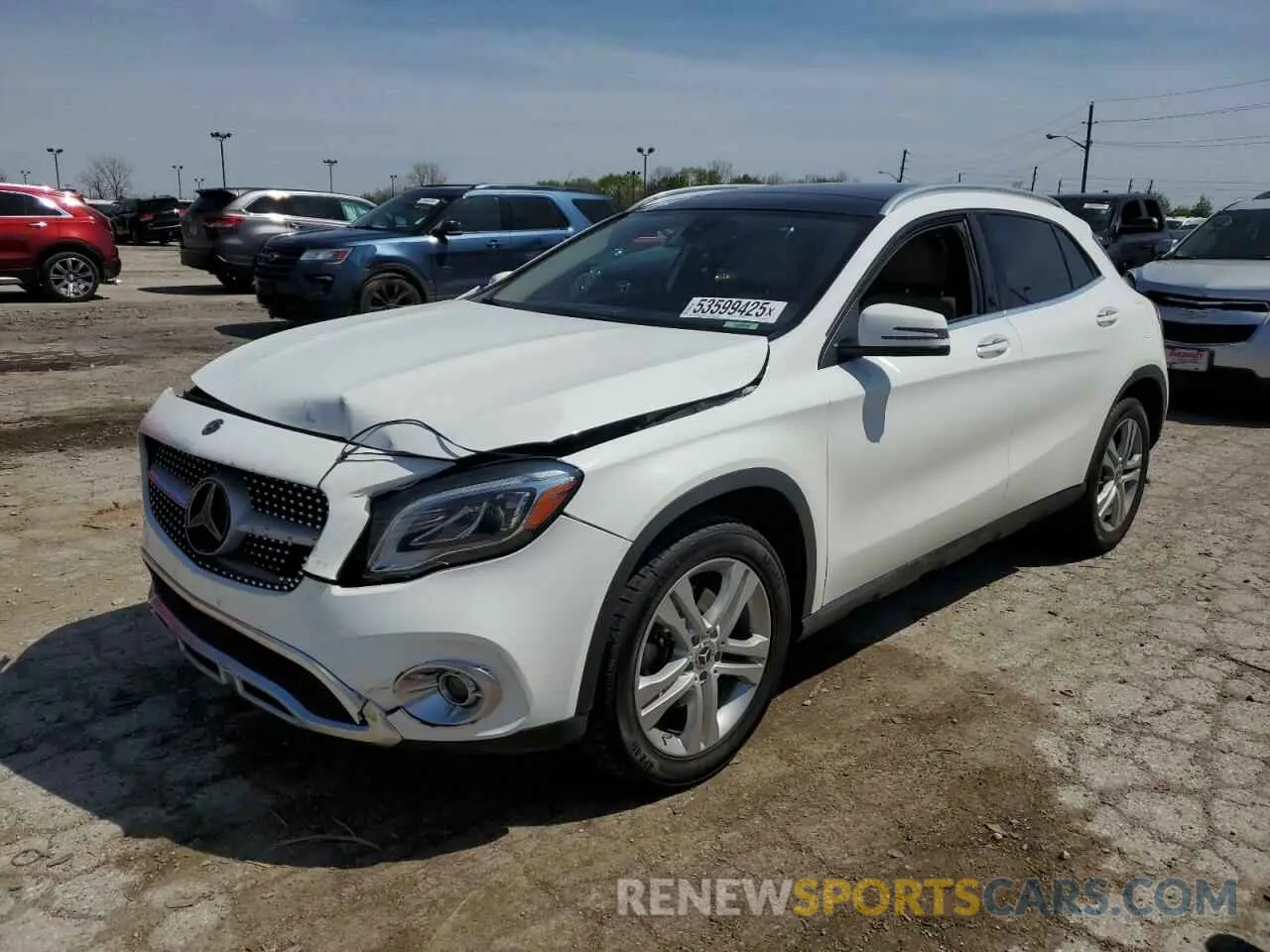 1 fotografías del automóvil dañado WDCTG4GB1KJ574704 MERCEDES-BENZ GLA-CLASS 2019