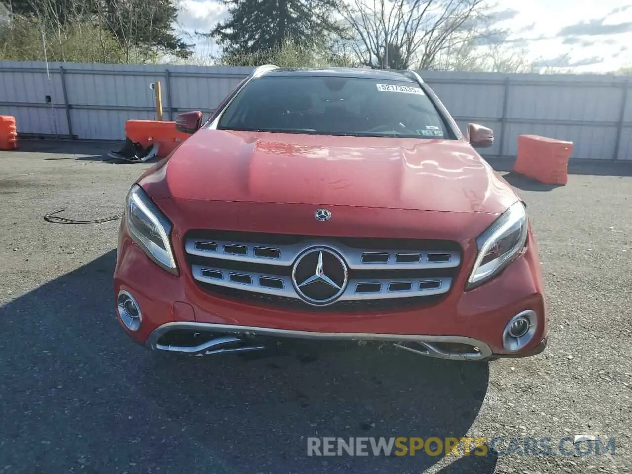 5 fotografías del automóvil dañado WDCTG4GB7KJ543571 MERCEDES-BENZ GLA-CLASS 2019