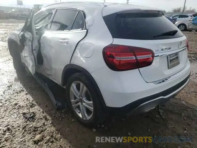 3 fotografías del automóvil dañado WDCTG4GB9KJ545497 MERCEDES-BENZ GLA-CLASS 2019