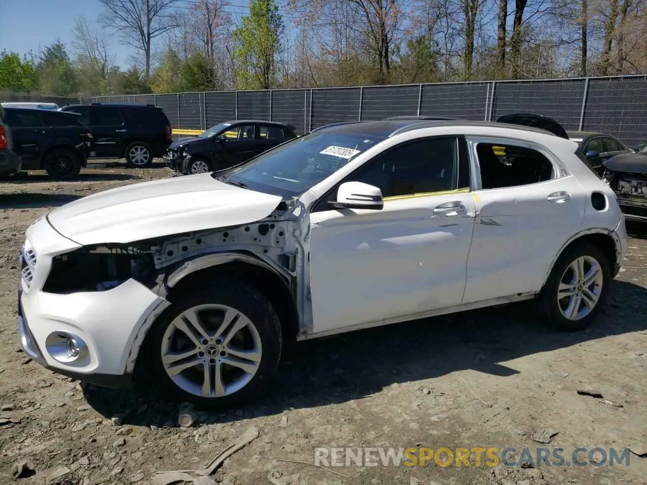 1 fotografías del automóvil dañado WDCTG4GBXKU013545 MERCEDES-BENZ GLA-CLASS 2019