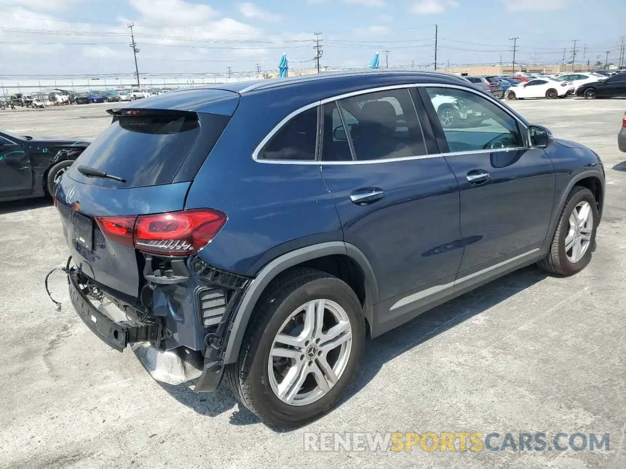 3 fotografías del automóvil dañado W1N4N4GB1MJ166618 MERCEDES-BENZ GLA-CLASS 2021