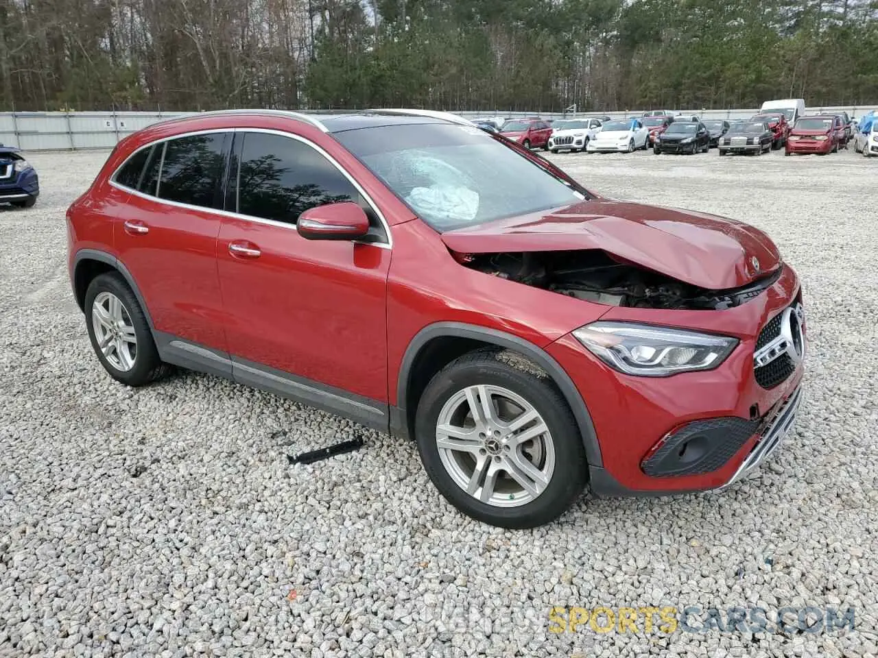 4 fotografías del automóvil dañado W1N4N4GB2MJ272866 MERCEDES-BENZ GLA-CLASS 2021
