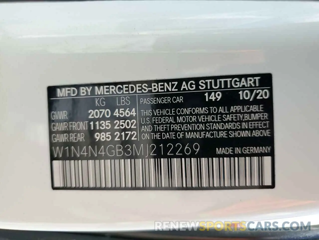 13 fotografías del automóvil dañado W1N4N4GB3MJ212269 MERCEDES-BENZ GLA-CLASS 2021