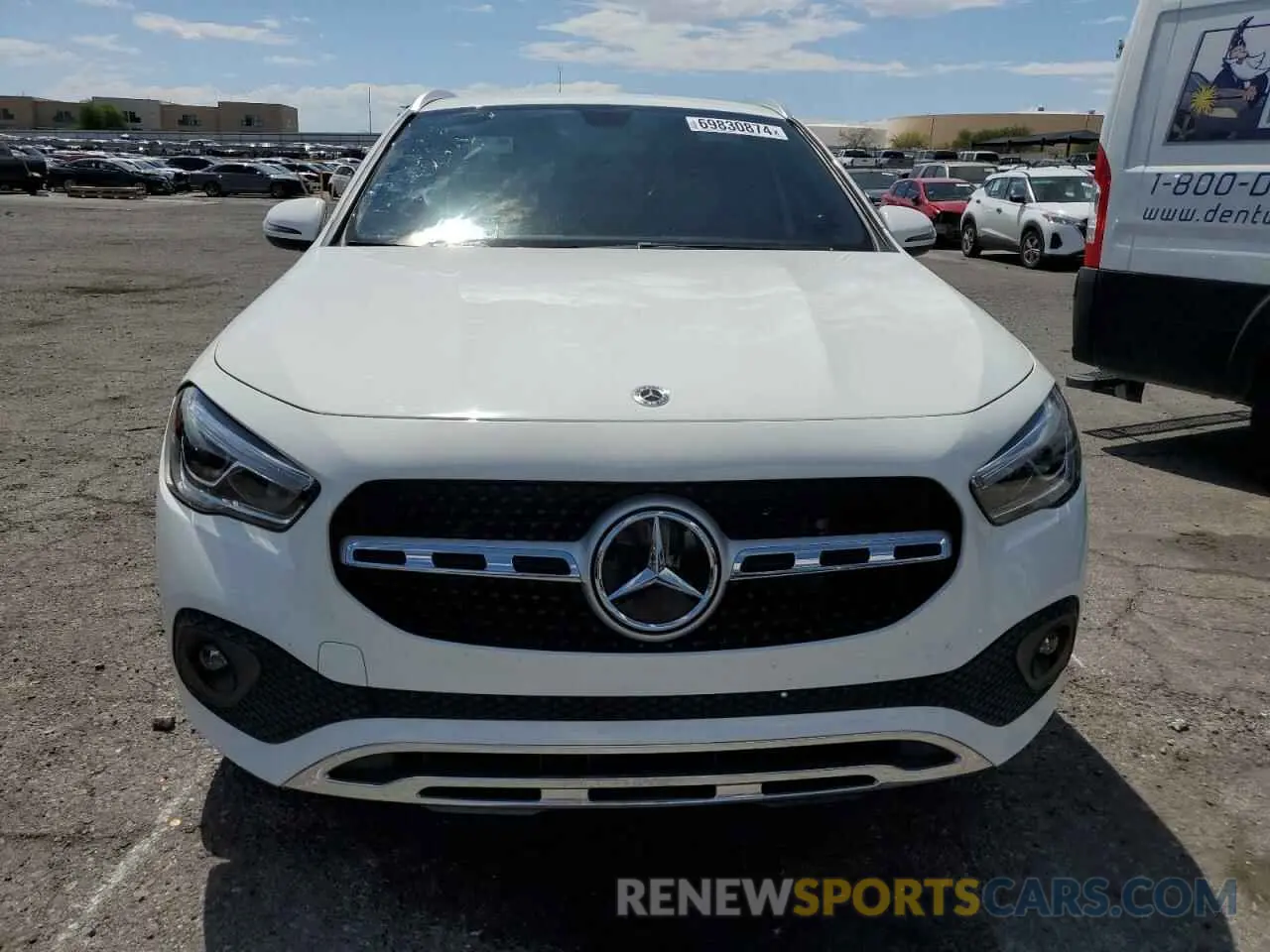 5 fotografías del automóvil dañado W1N4N4GB3MJ212269 MERCEDES-BENZ GLA-CLASS 2021