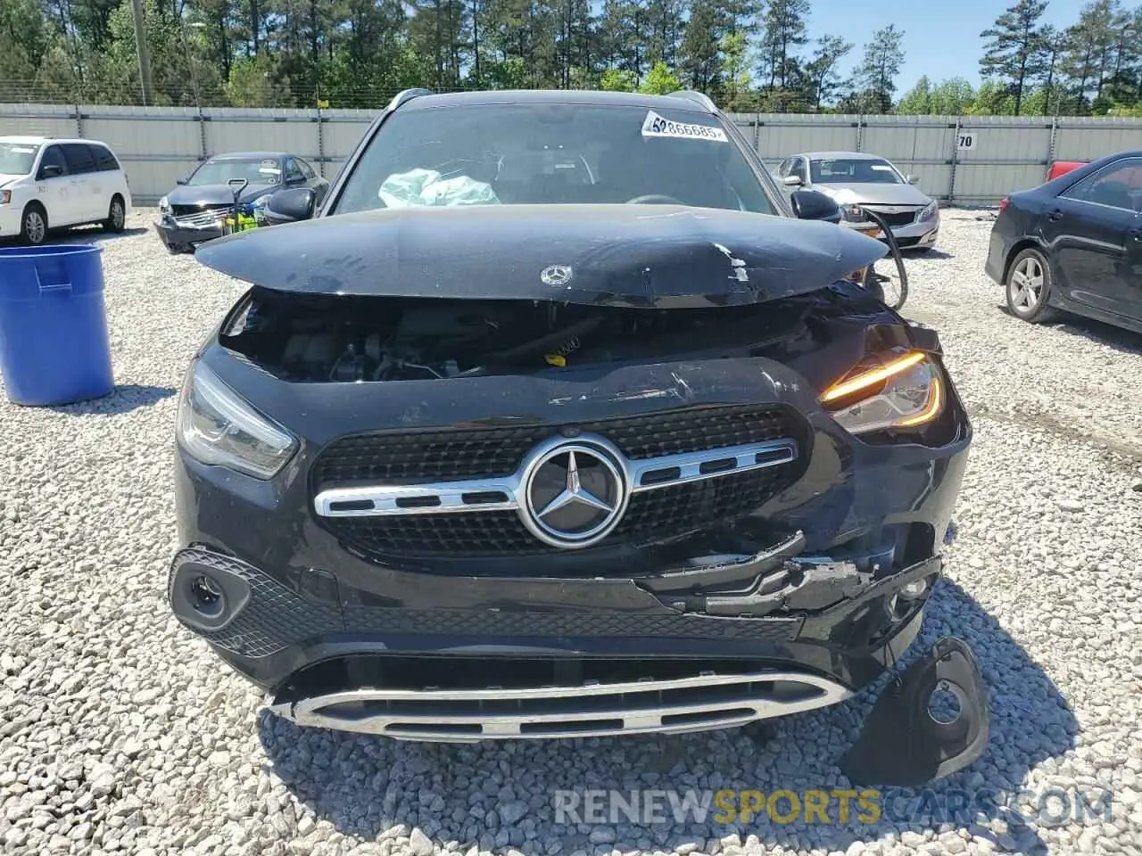 5 fotografías del automóvil dañado W1N4N4GB7MJ158409 MERCEDES-BENZ GLA-CLASS 2021