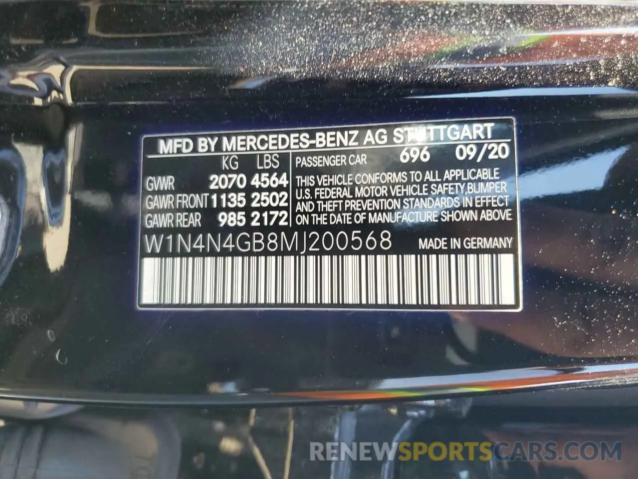 13 fotografías del automóvil dañado W1N4N4GB8MJ200568 MERCEDES-BENZ GLA-CLASS 2021