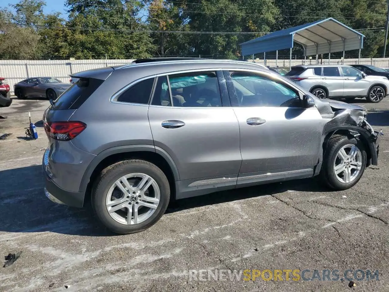 3 fotografías del automóvil dañado W1N4N4GB9MJ144866 MERCEDES-BENZ GLA-CLASS 2021