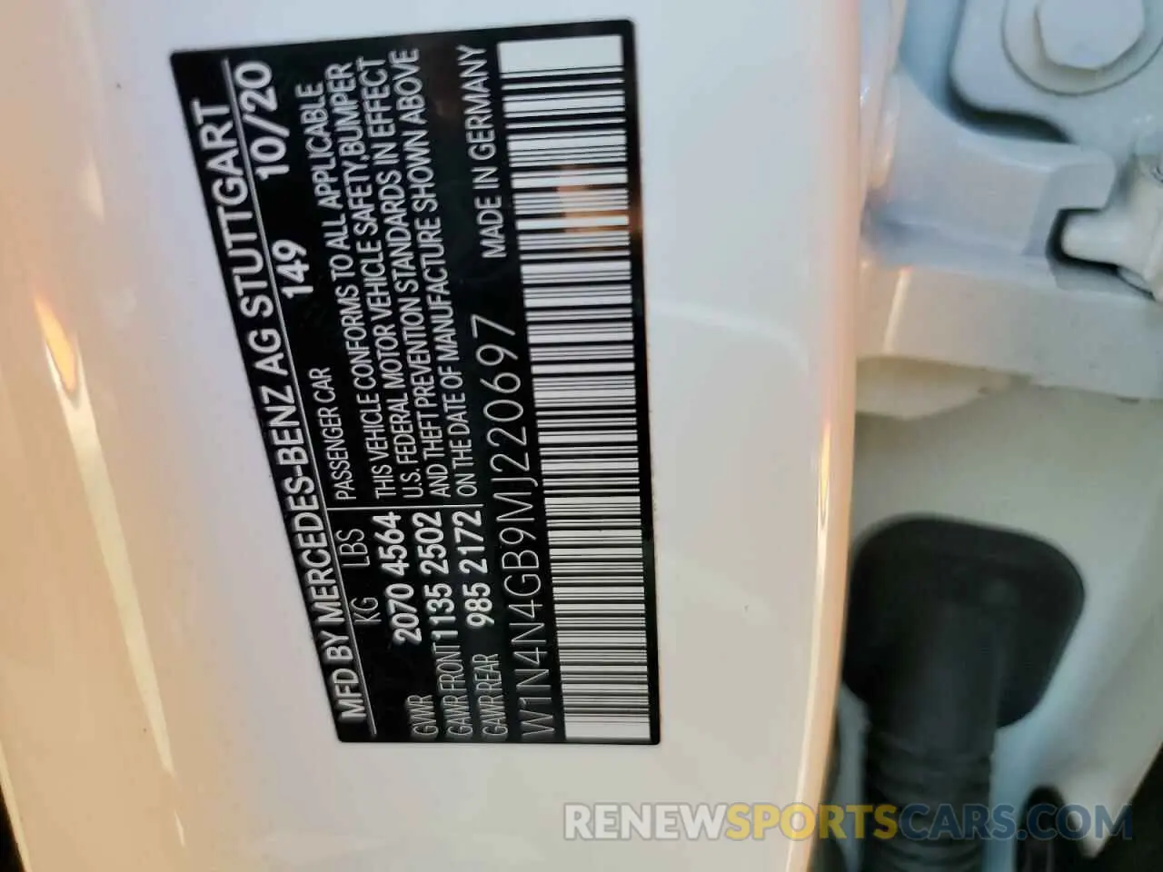 12 fotografías del automóvil dañado W1N4N4GB9MJ220697 MERCEDES-BENZ GLA-CLASS 2021